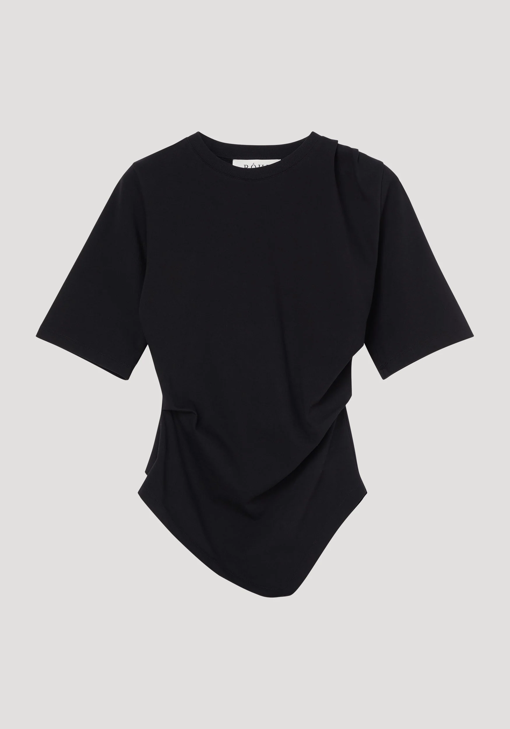 ROHE - Reinvented twisted t - shirt | black - Image 6