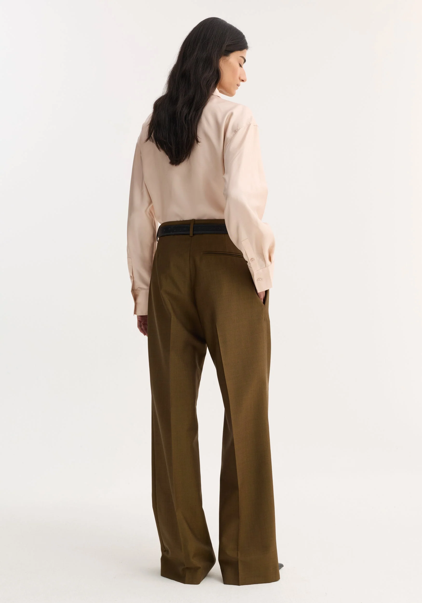 ROHE - Relaxed straight leg trouser | golden brown - Image 4
