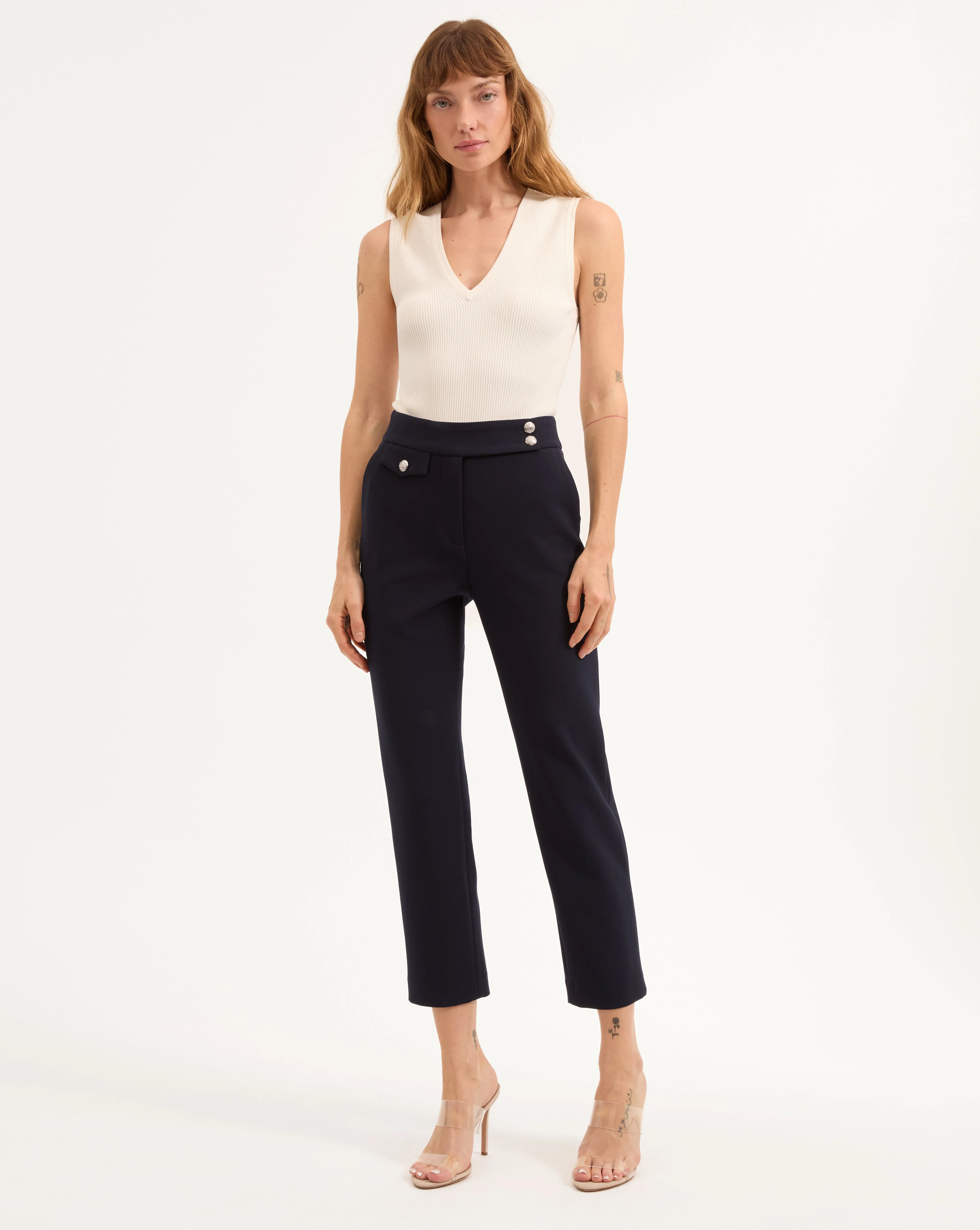 Veronica Beard - Renzo Crest Button Pant