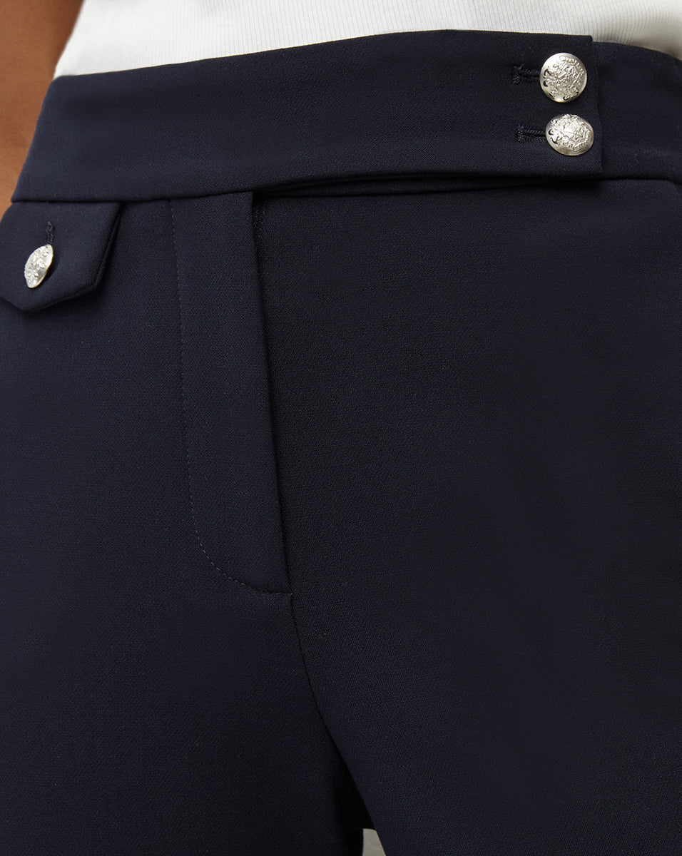 Veronica Beard - Renzo Crest Button Pant - Image 4