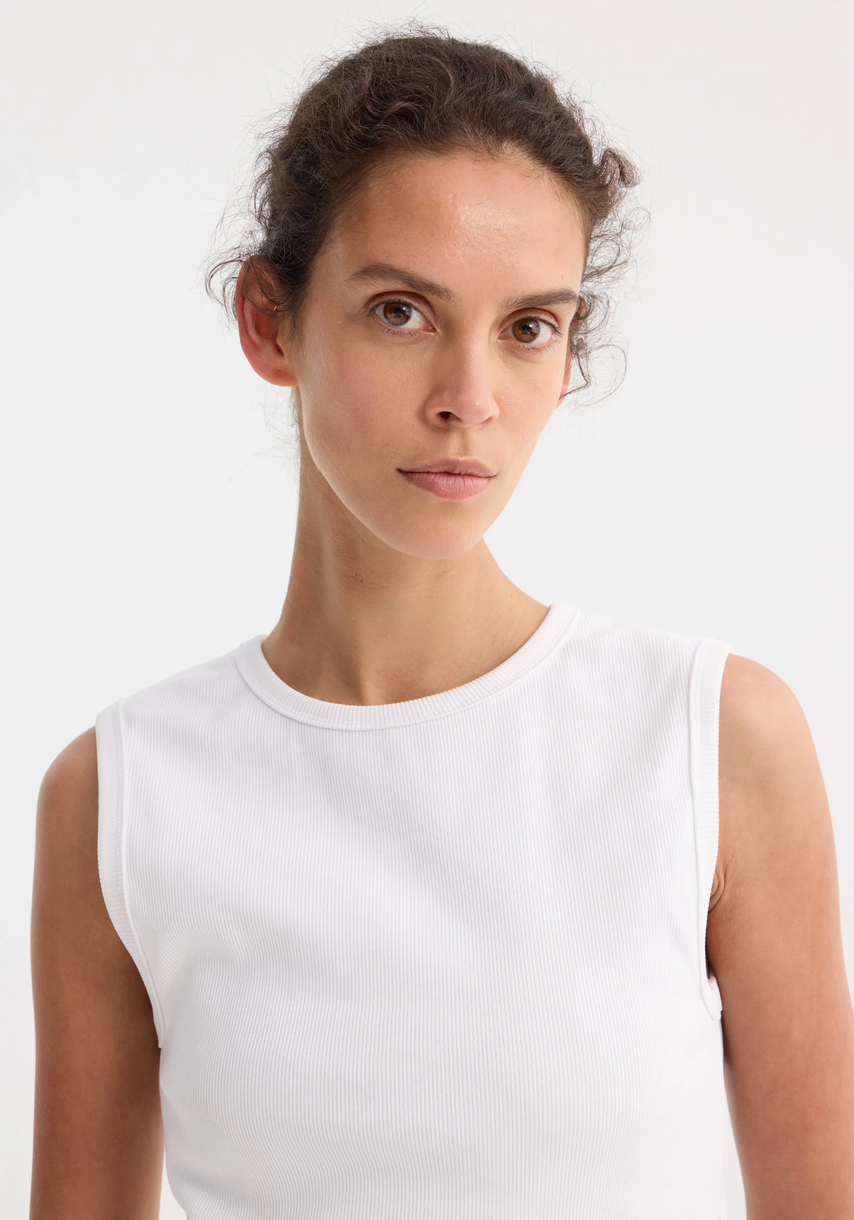 ROHE - Dense rib tank top | optic white - Image 4