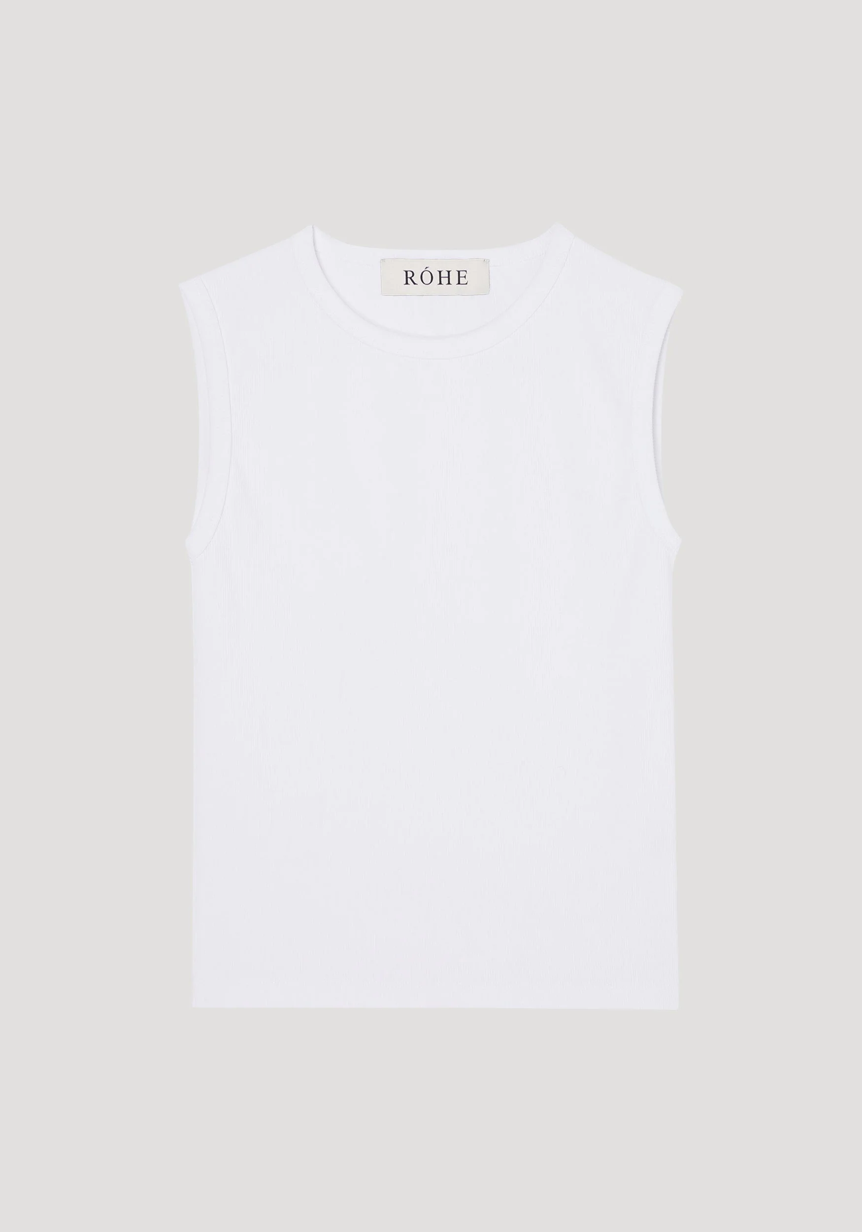 ROHE - Dense rib tank top | optic white - Image 5