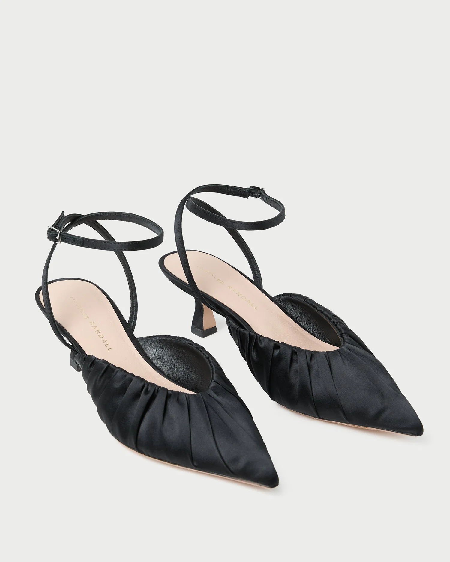 Loeffler Randall - Rio Black Satin Kitten Heel - Image 4