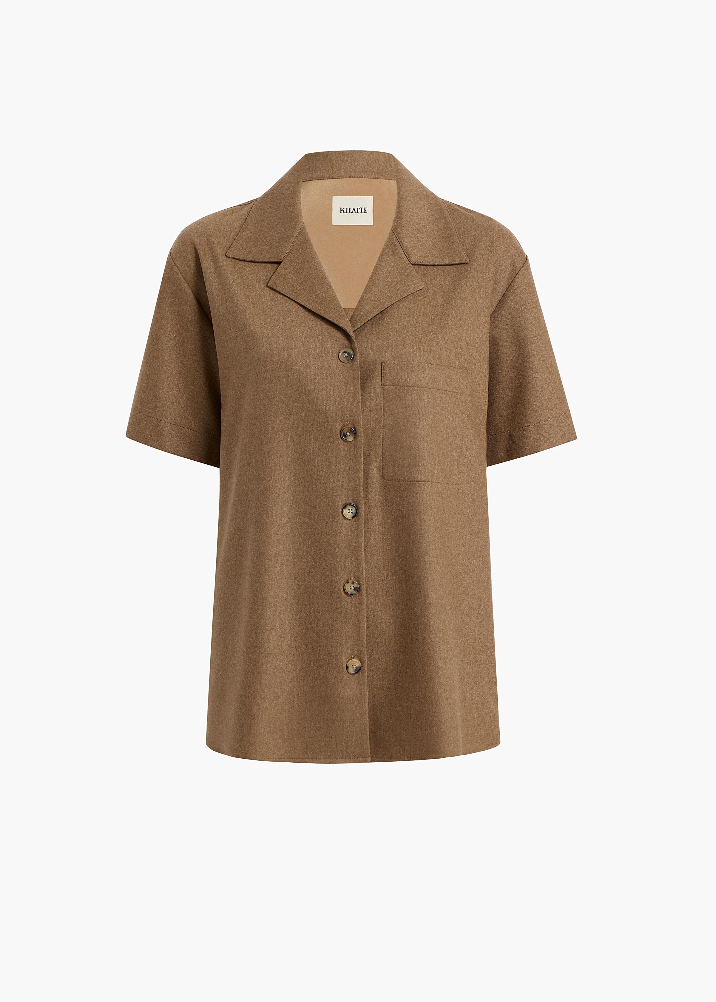 Khaite - Riordan Top in Toffee - Image 8