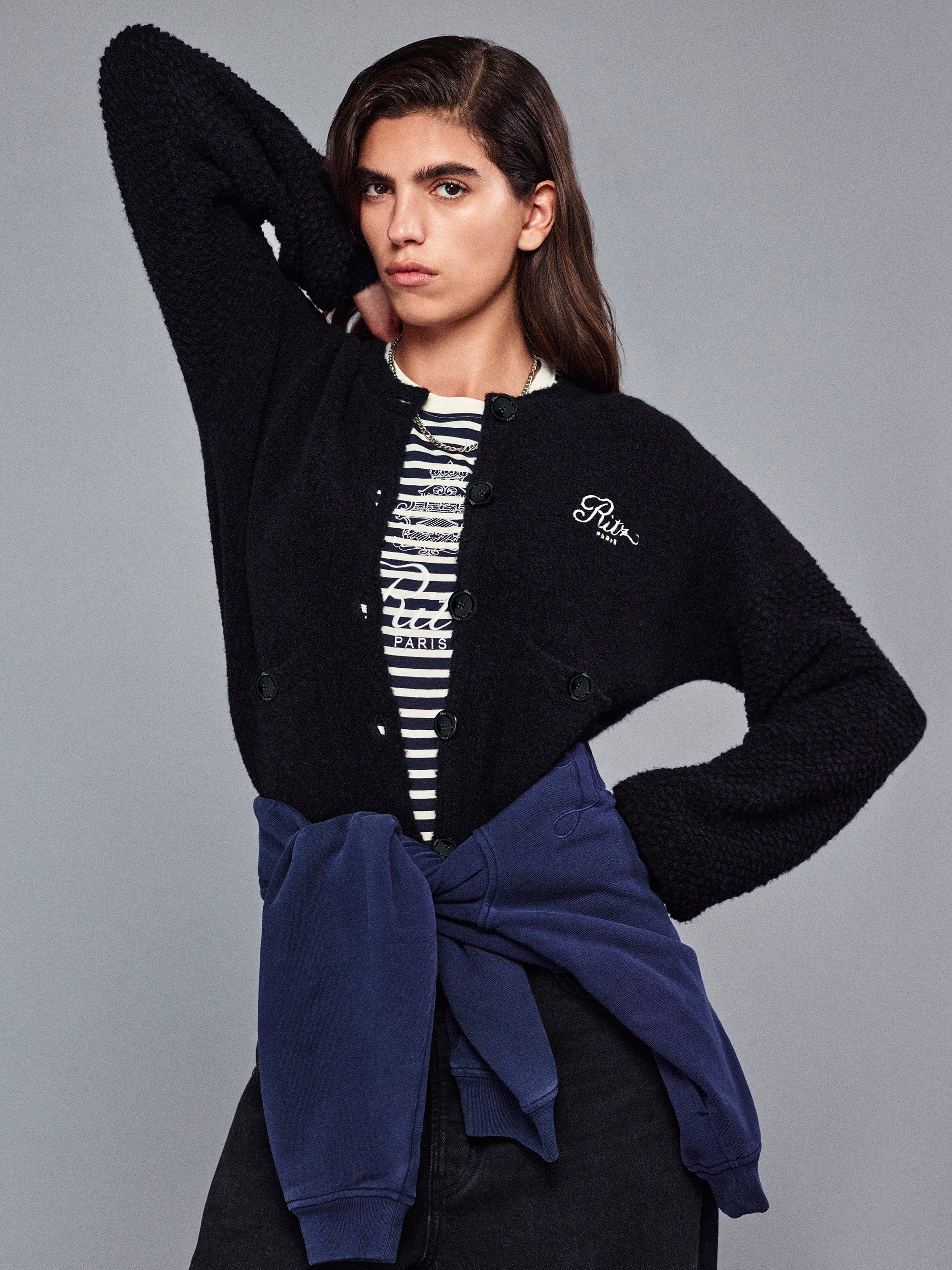 FRAME - Ritz Mixed Stitch Sweater - Image 2
