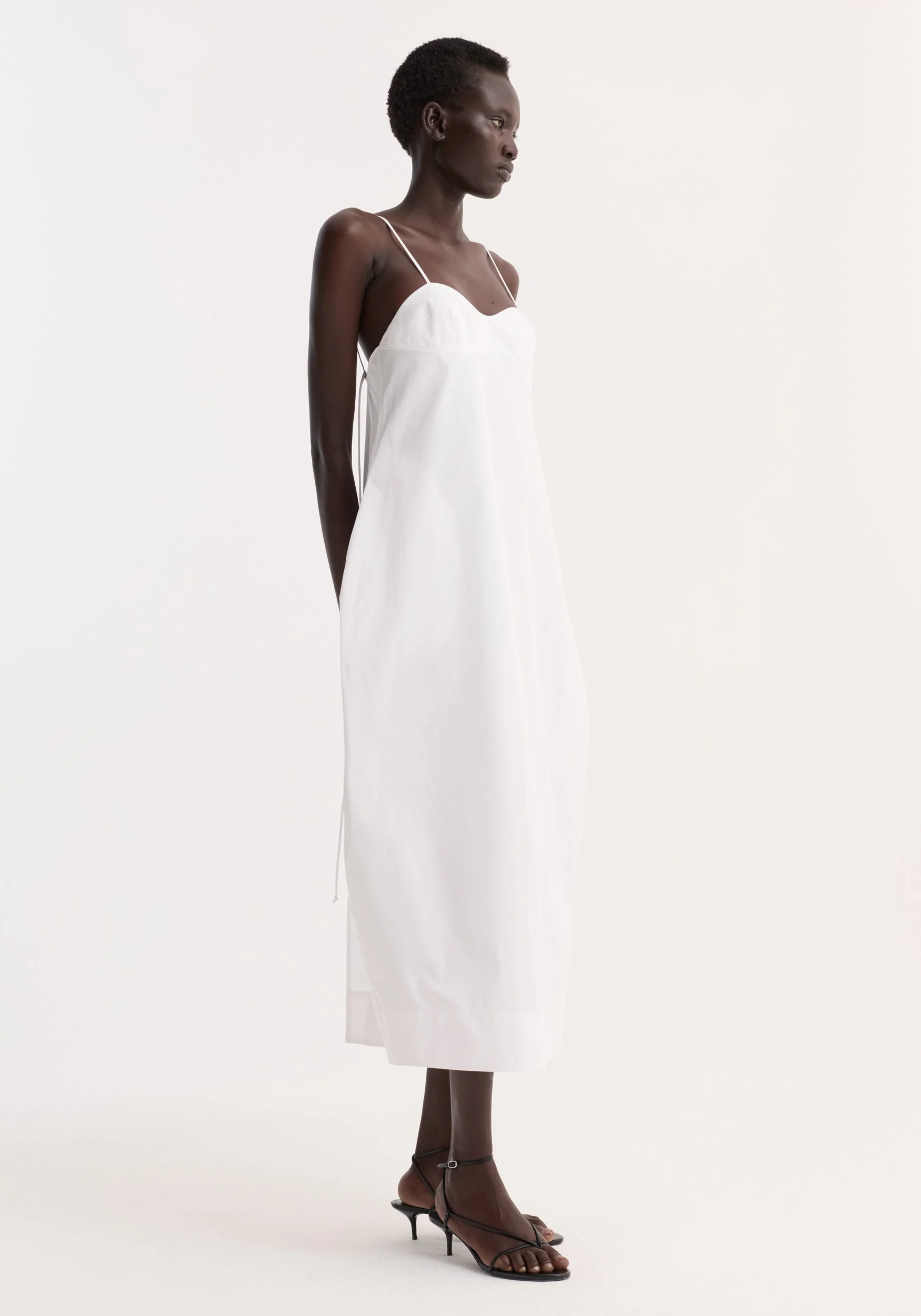 ROHE - Bustier volume dress | optic white - Image 4