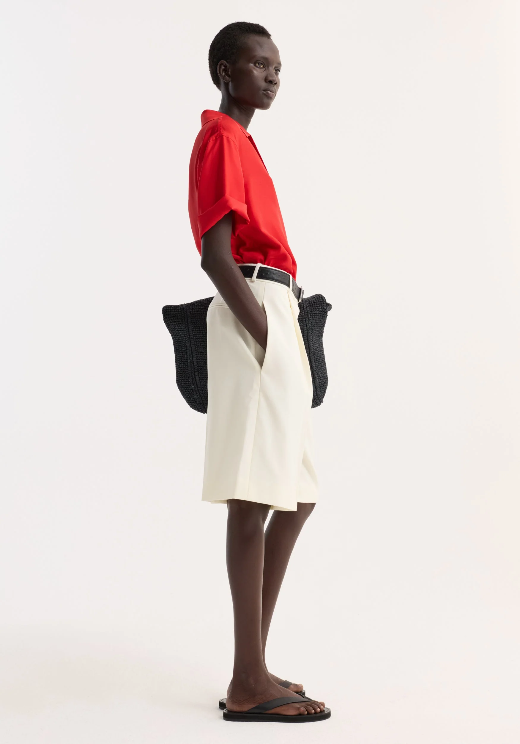 ROHE - Camp collar silk shirt | red - Image 2