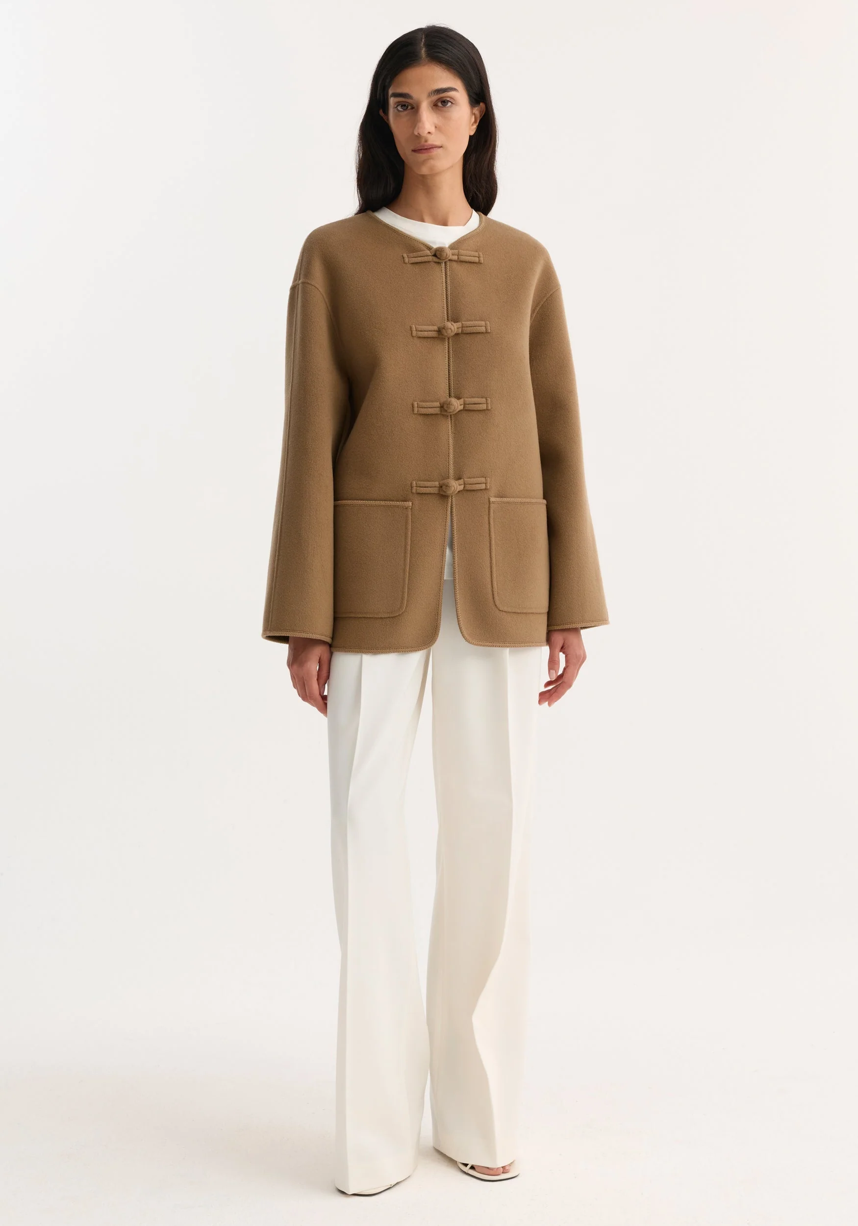 ROHE - Double - faced wool pankou jacket | camel