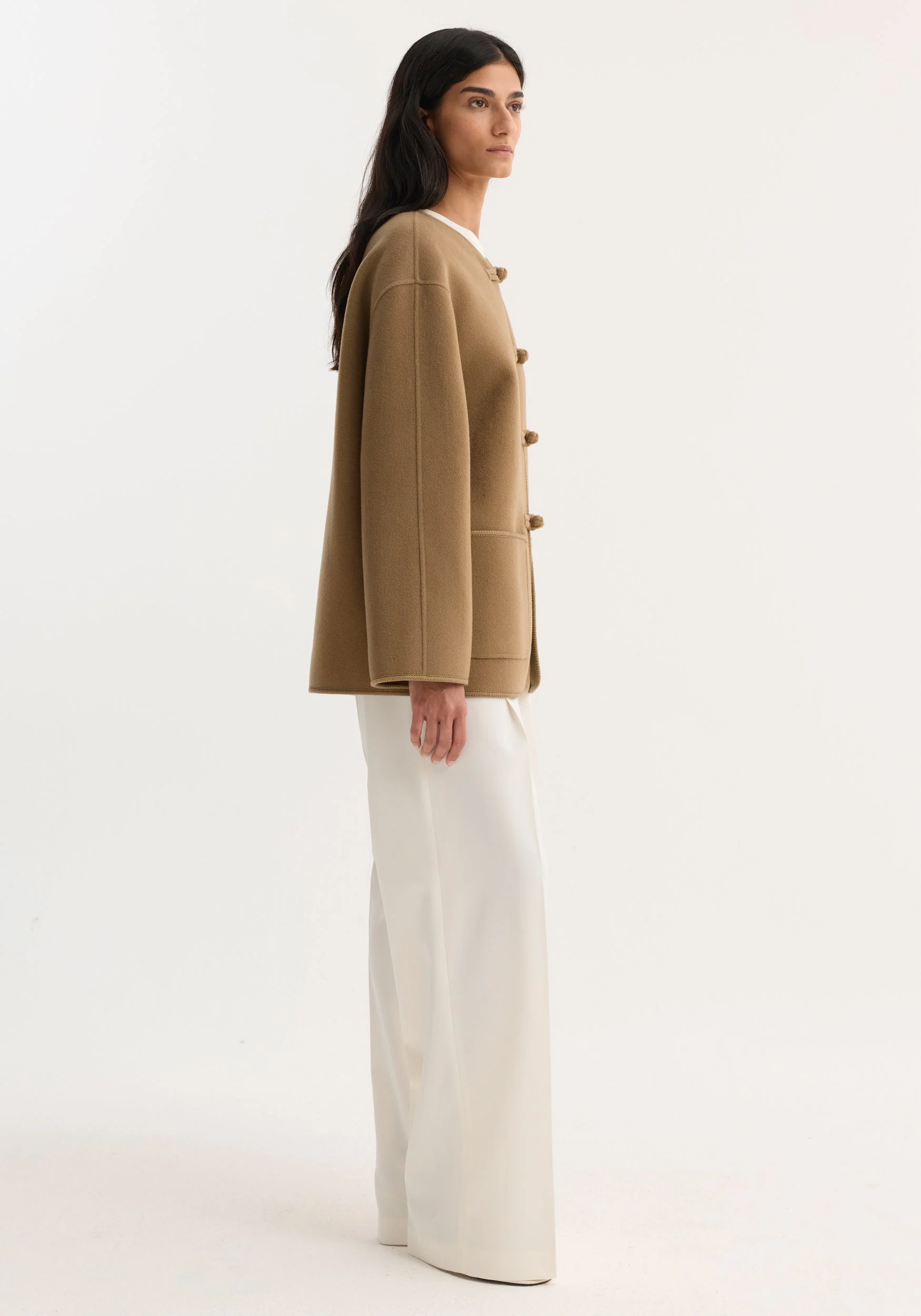 ROHE - Double - faced wool pankou jacket | camel - Image 4