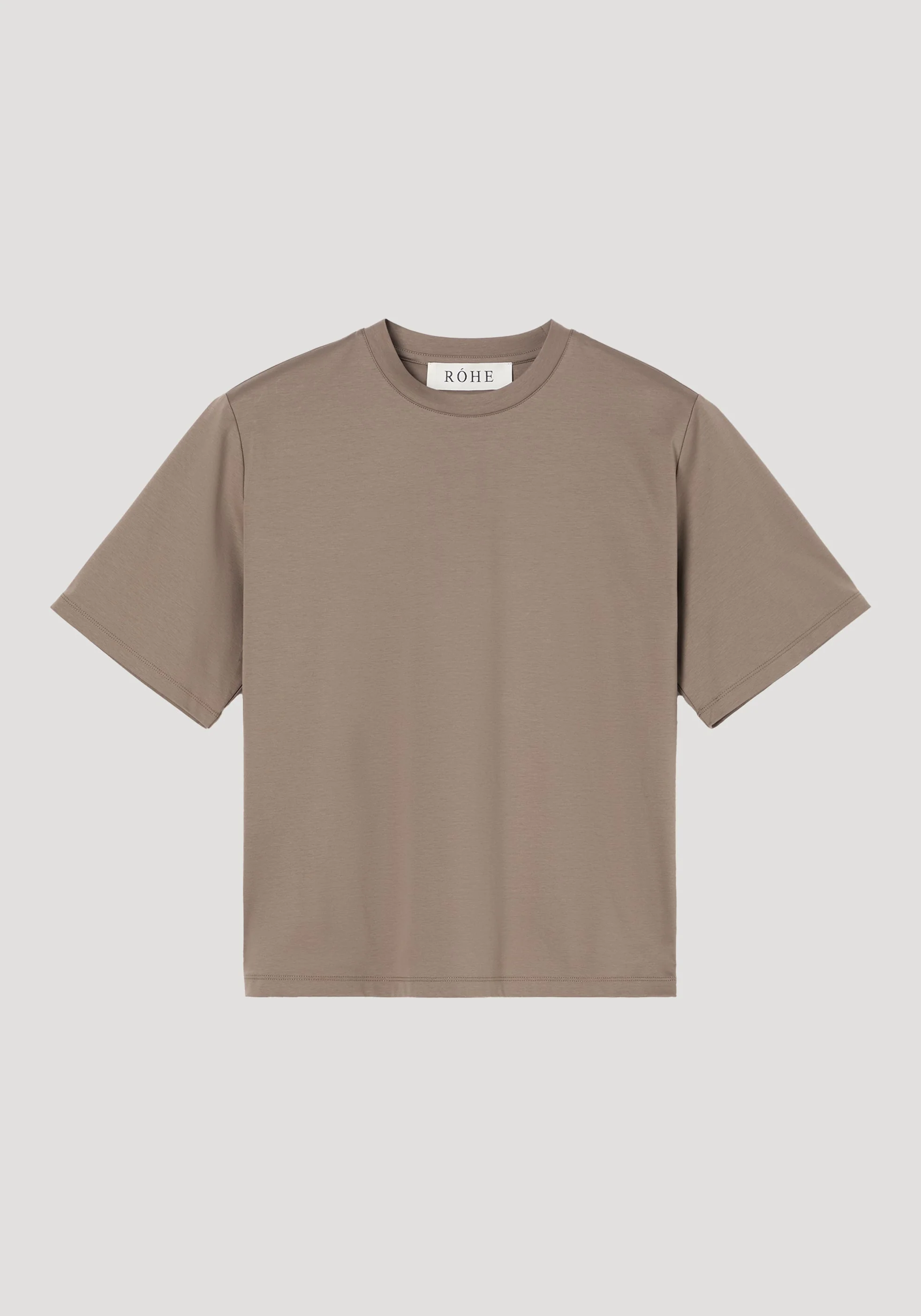 ROHE - Oversized cotton silk t - shirt | taupe - Image 6
