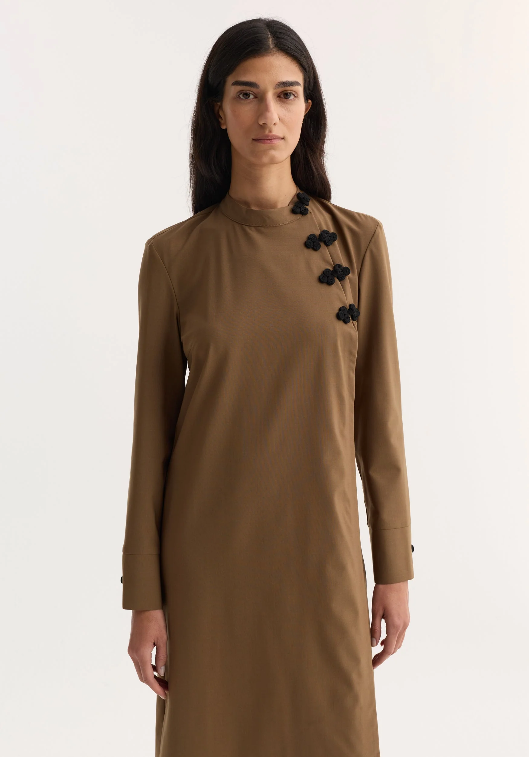 ROHE - Pankou closure dress | mocha - Image 2