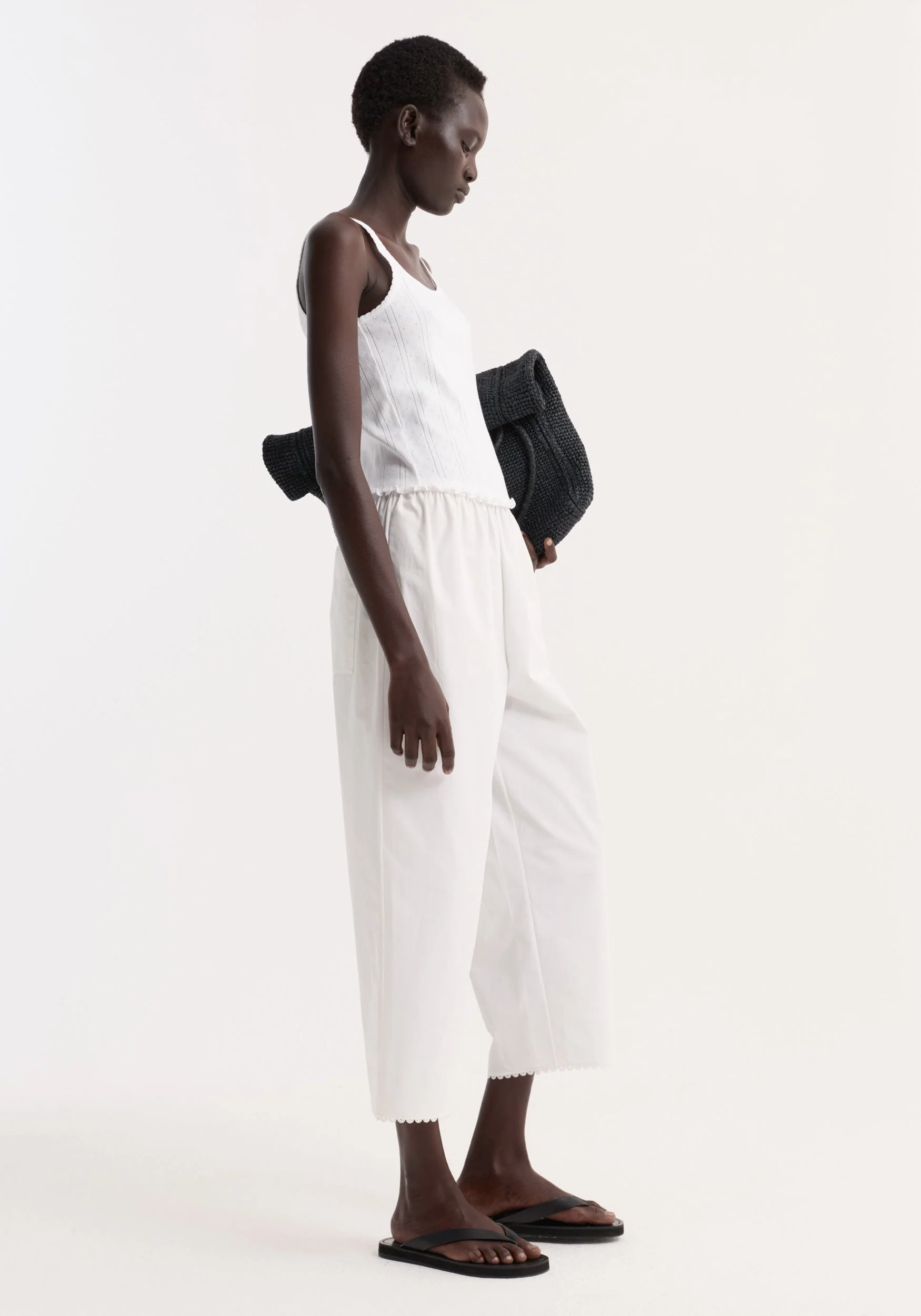 ROHE - Pointelle tank | off white - Image 4