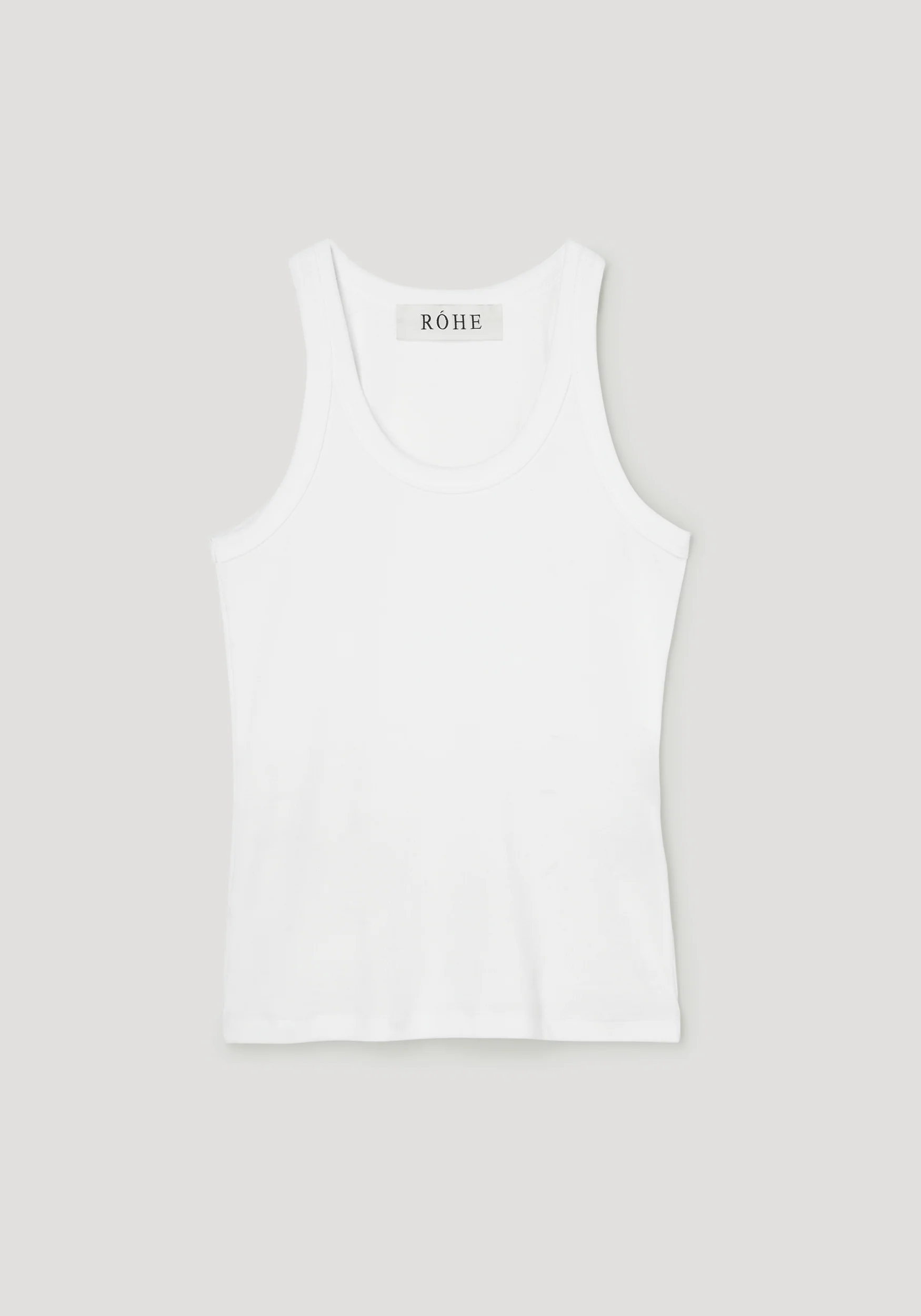 ROHE - Scoop - neck rib top | optic white - Image 6