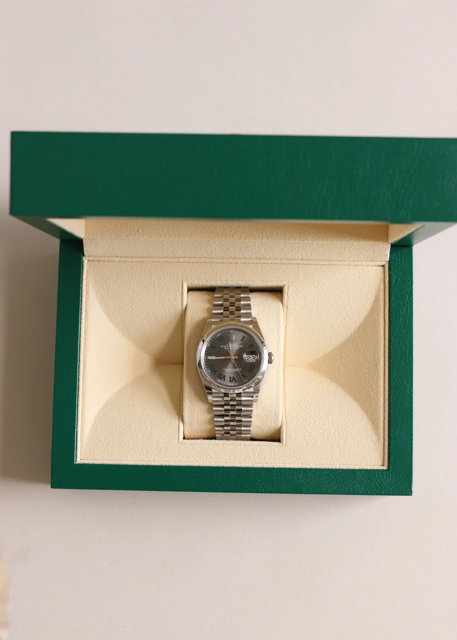 Kinn - Rolex Datejust Wimbledon 126200 Mens Watch - Image 2