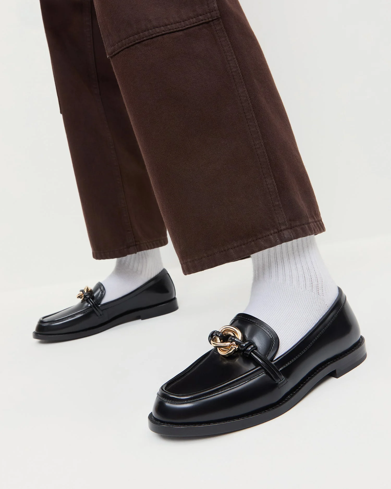 Loeffler Randall - Roma Black Leather Loafer - Image 2