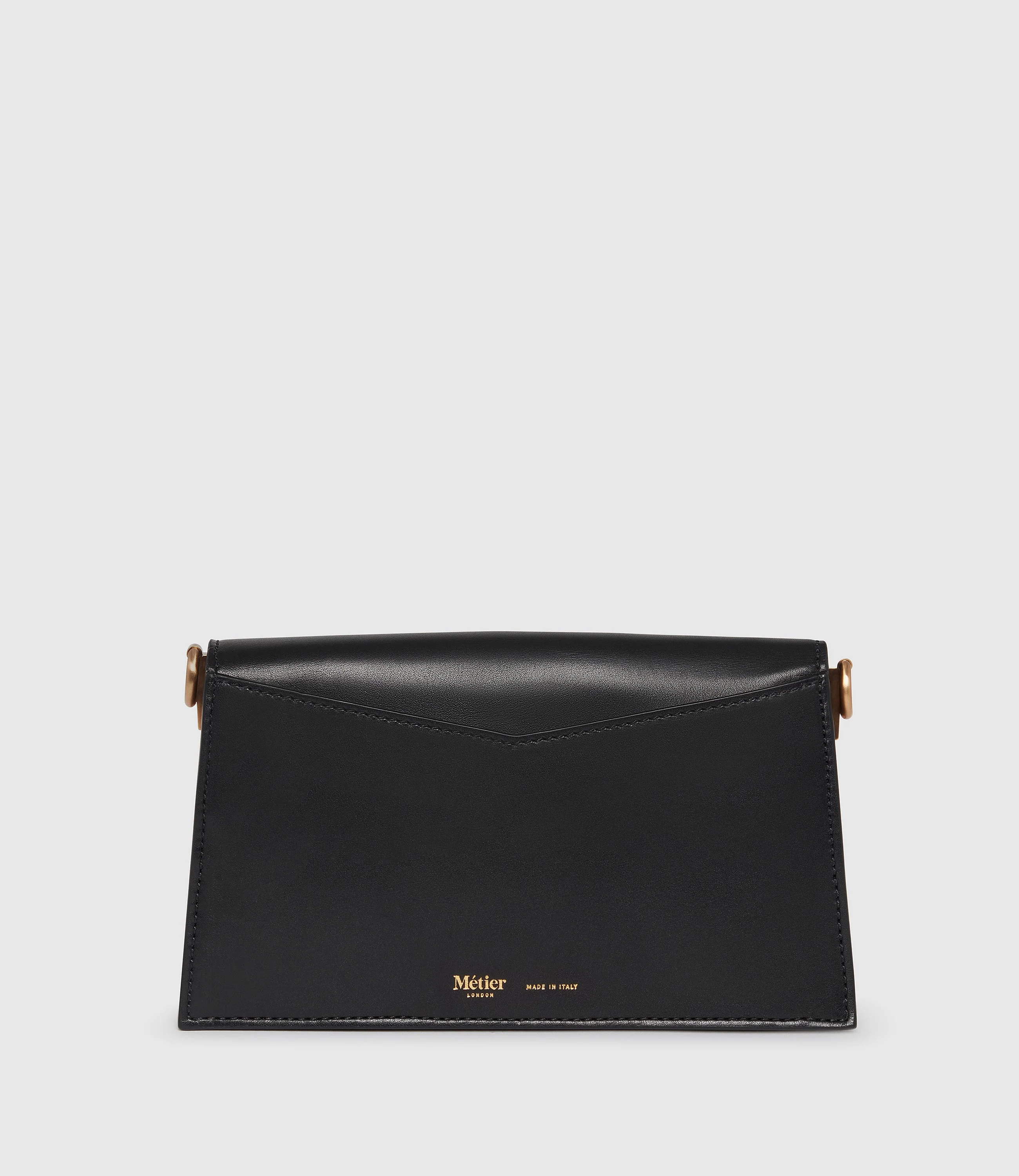Metier - Roma Mini Clutch Suede and Atelier Calfskin Black - Image 3