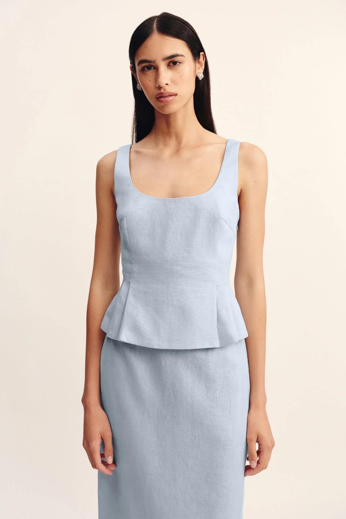 Posse - ROSALIE TOP - SILVER BLUE