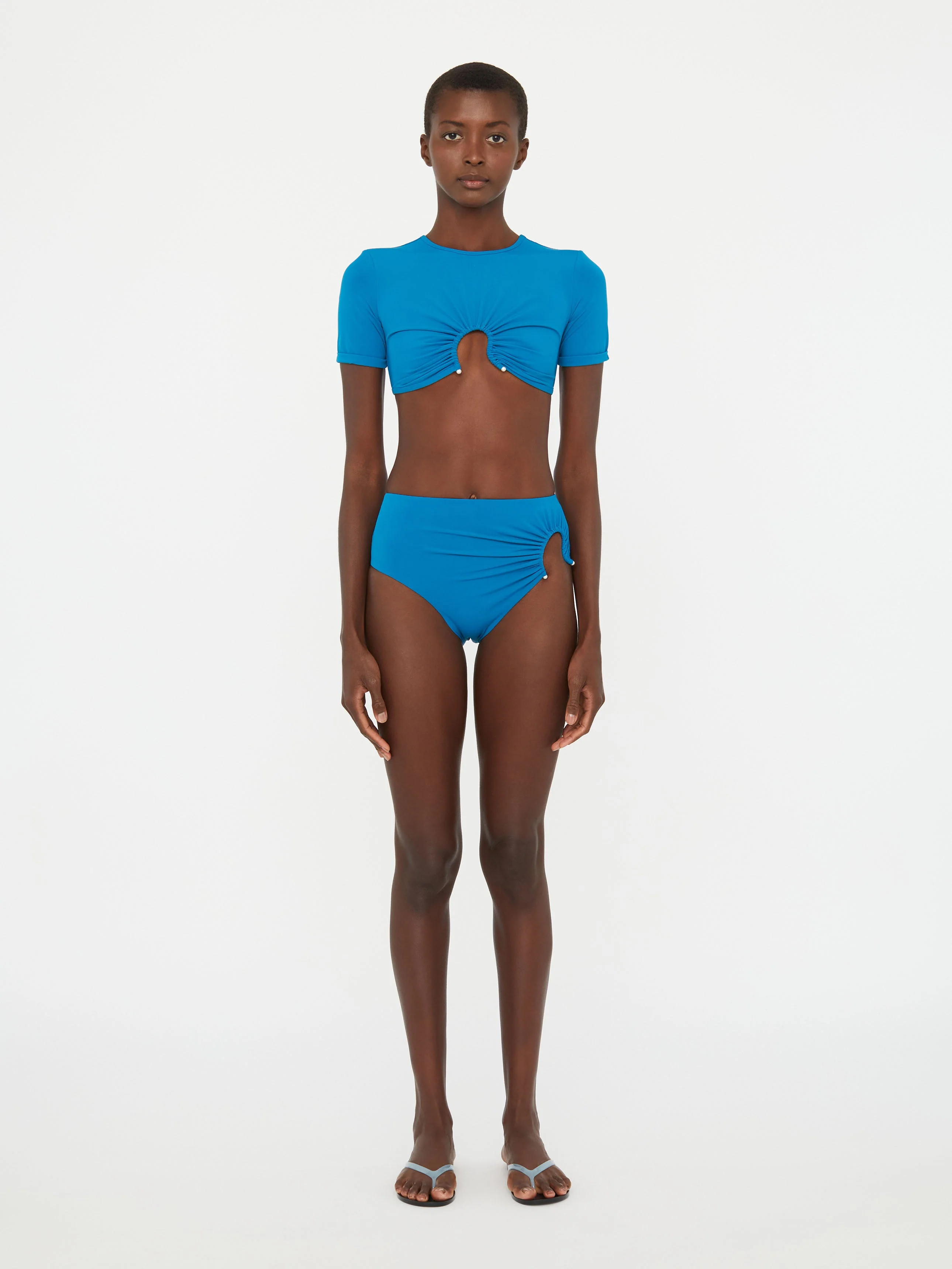 Christopher Esber - Ruched Crescent Swim Tee - Image 2
