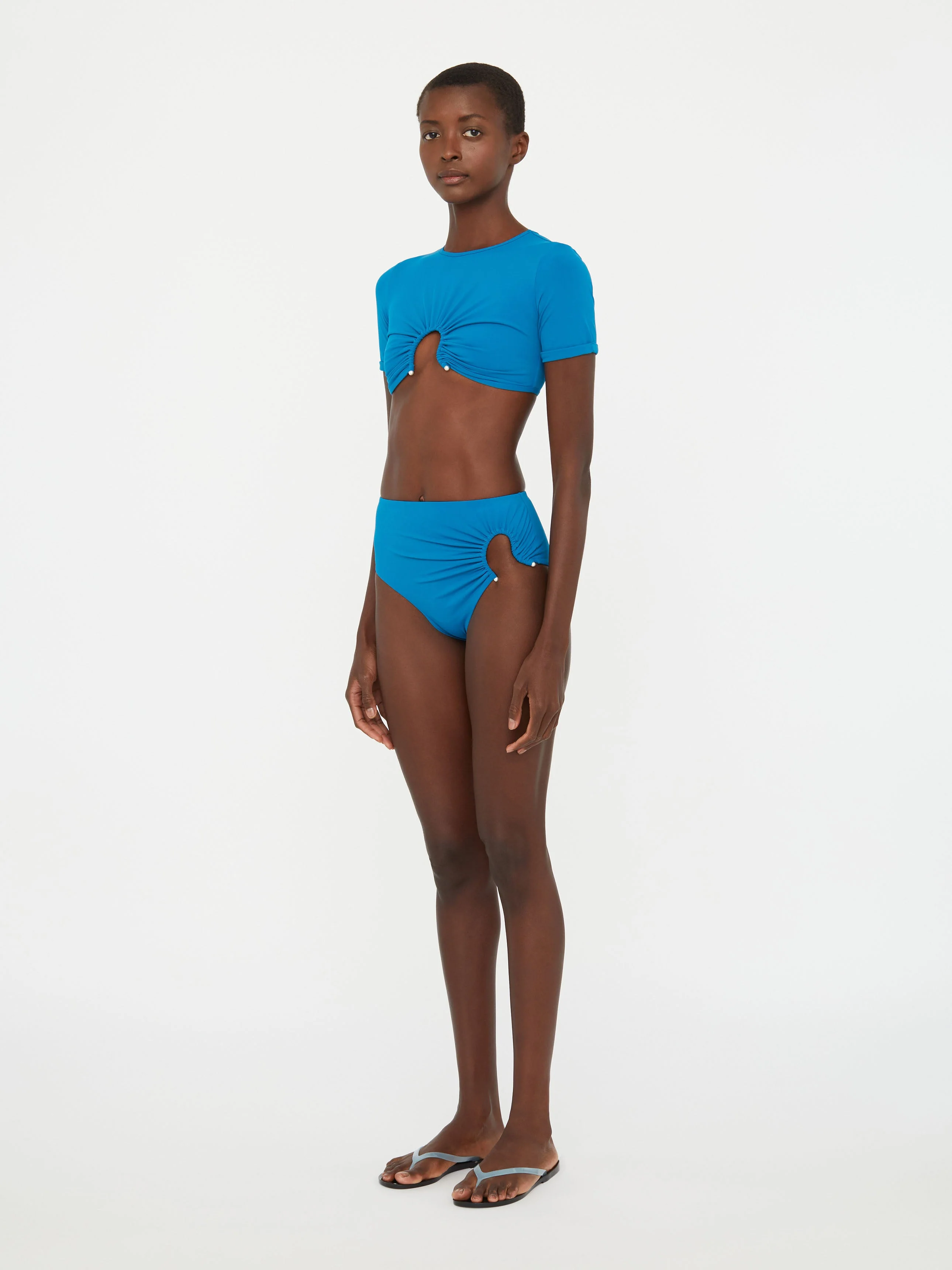 Christopher Esber - Ruched Crescent Swim Tee - Image 3