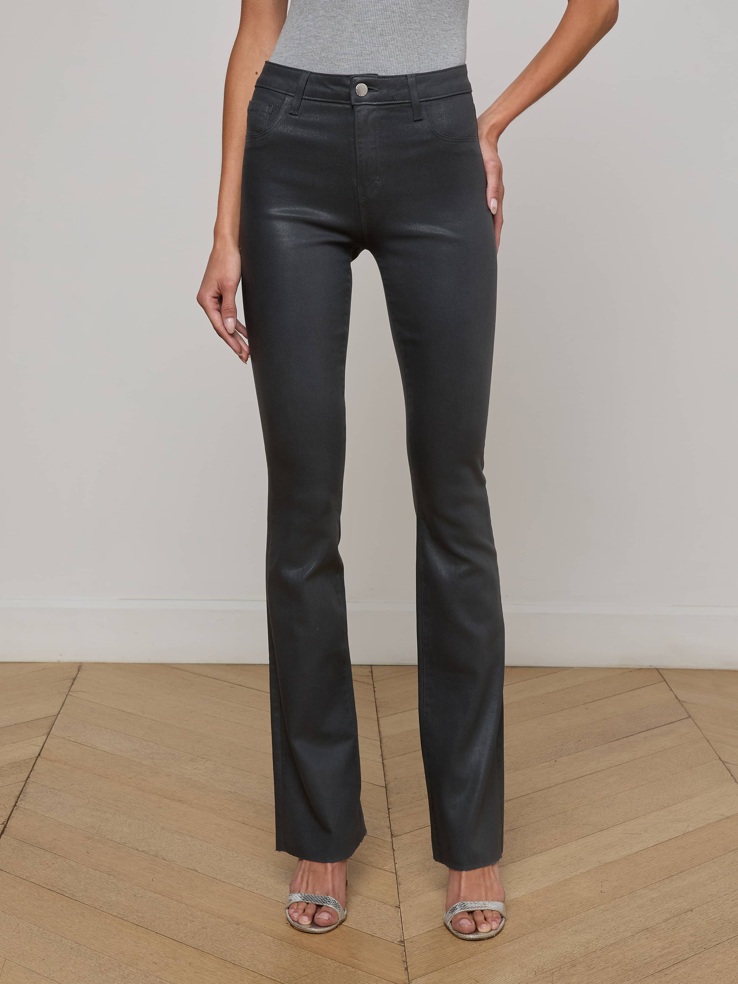 L'AGENCE - Ruth Coated Straight - Leg Jean - Image 8