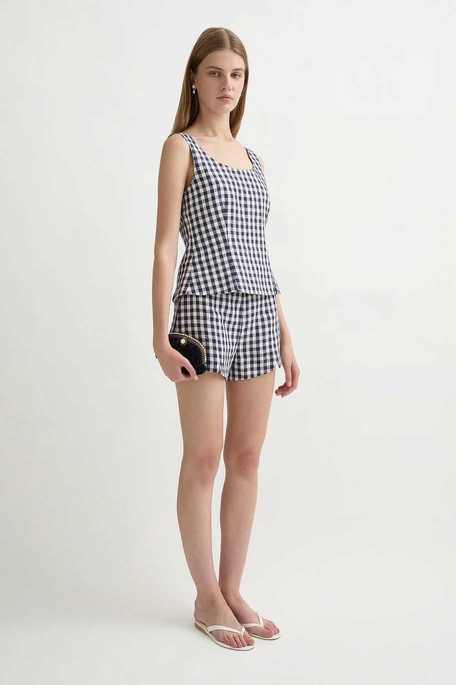 Posse - SADIE TOP - NAVY GINGHAM - Image 8