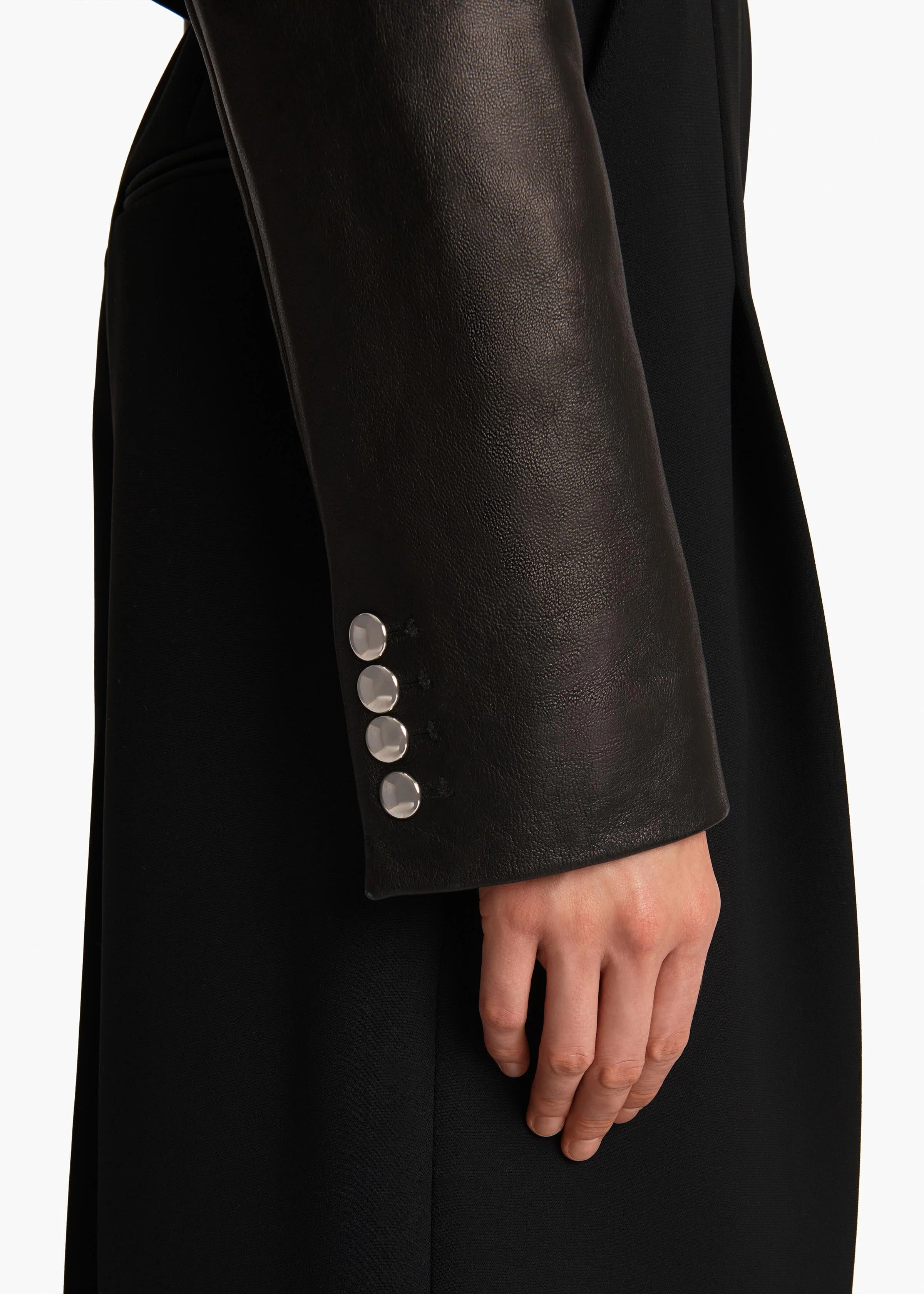 Khaite - Samuelson Jacket in Black Leather - Image 6