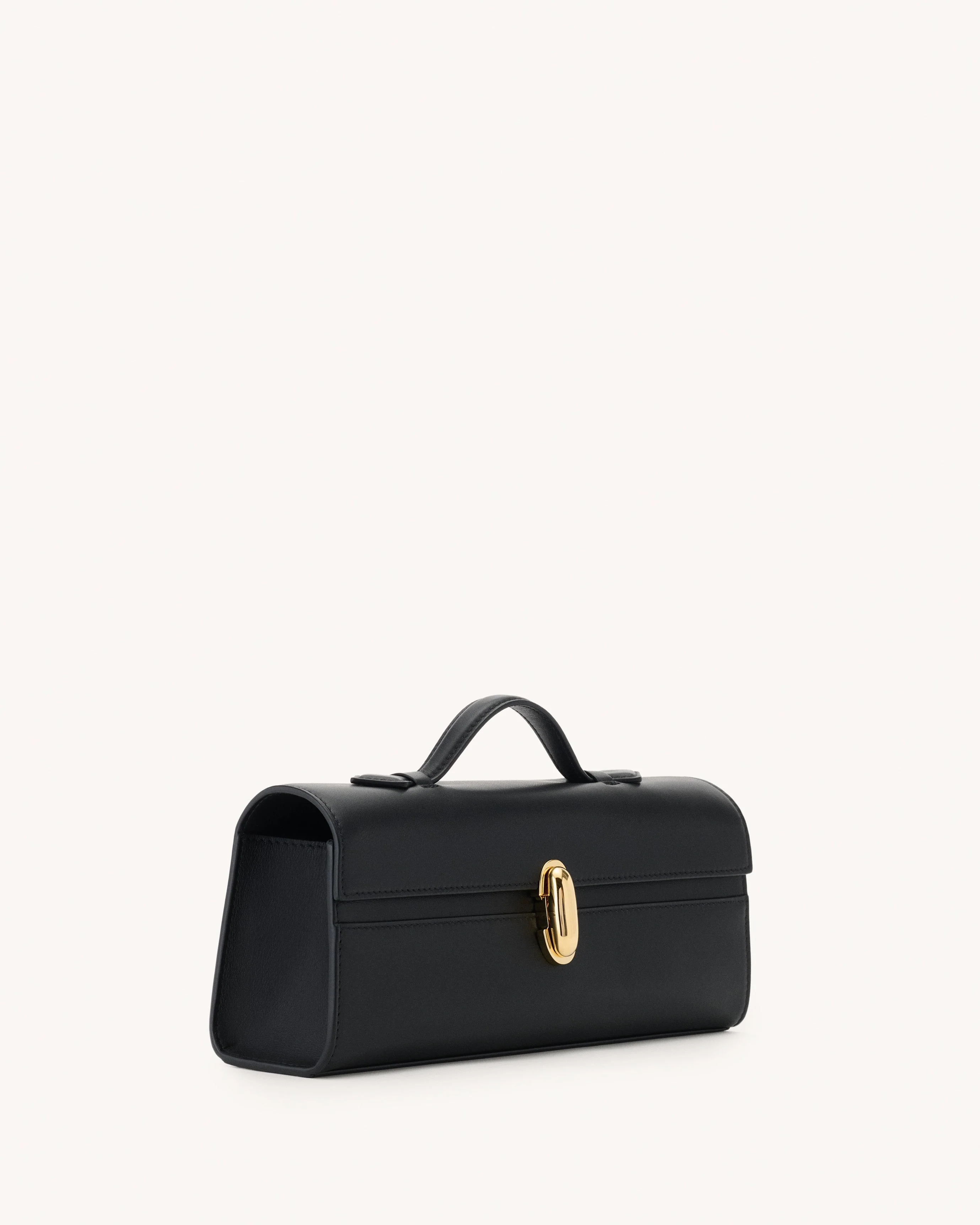 SAVETTE - Slim Symmetry Pochette in Black Leather - Image 2