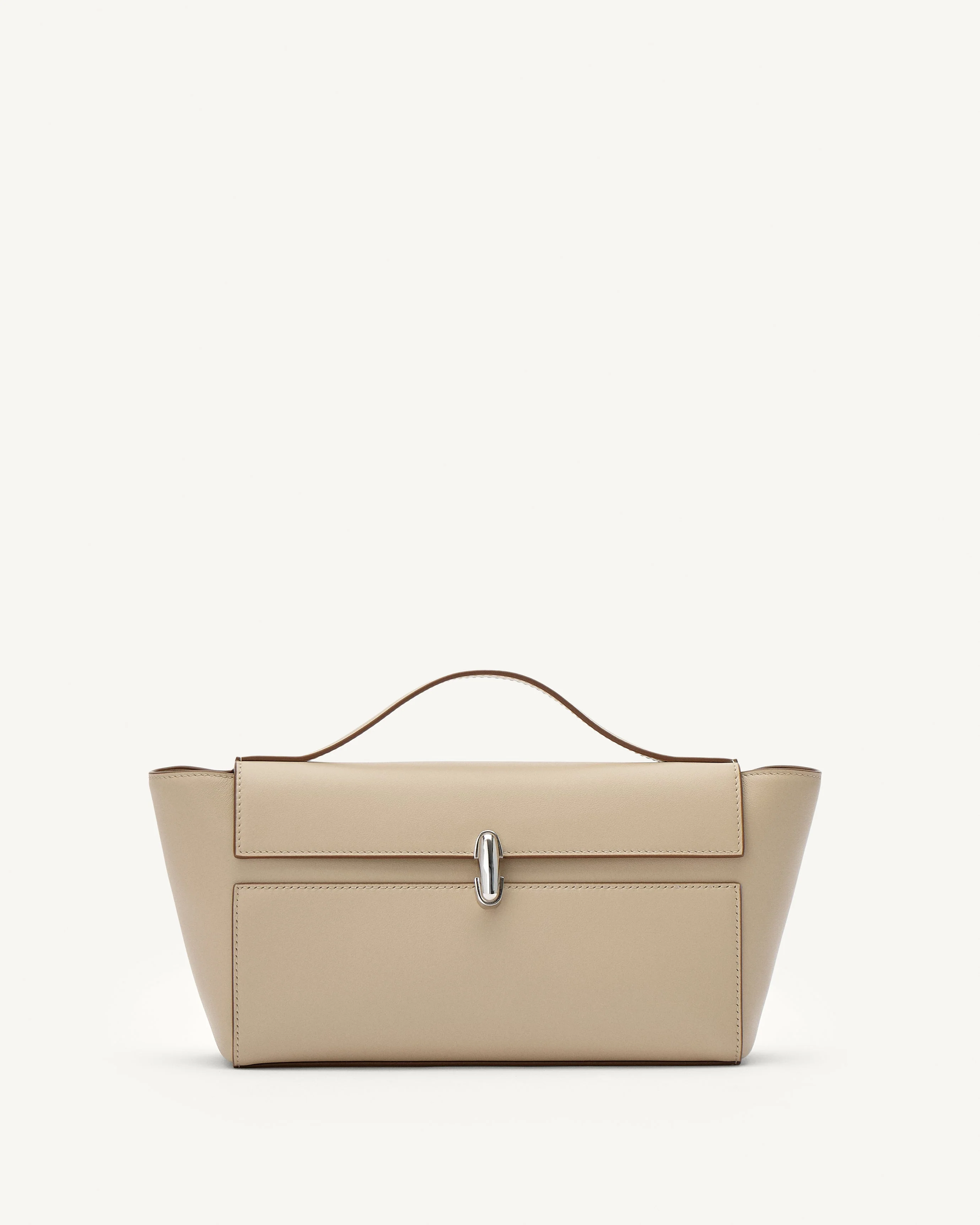 SAVETTE - Trapeze Pochette in Bone Leather