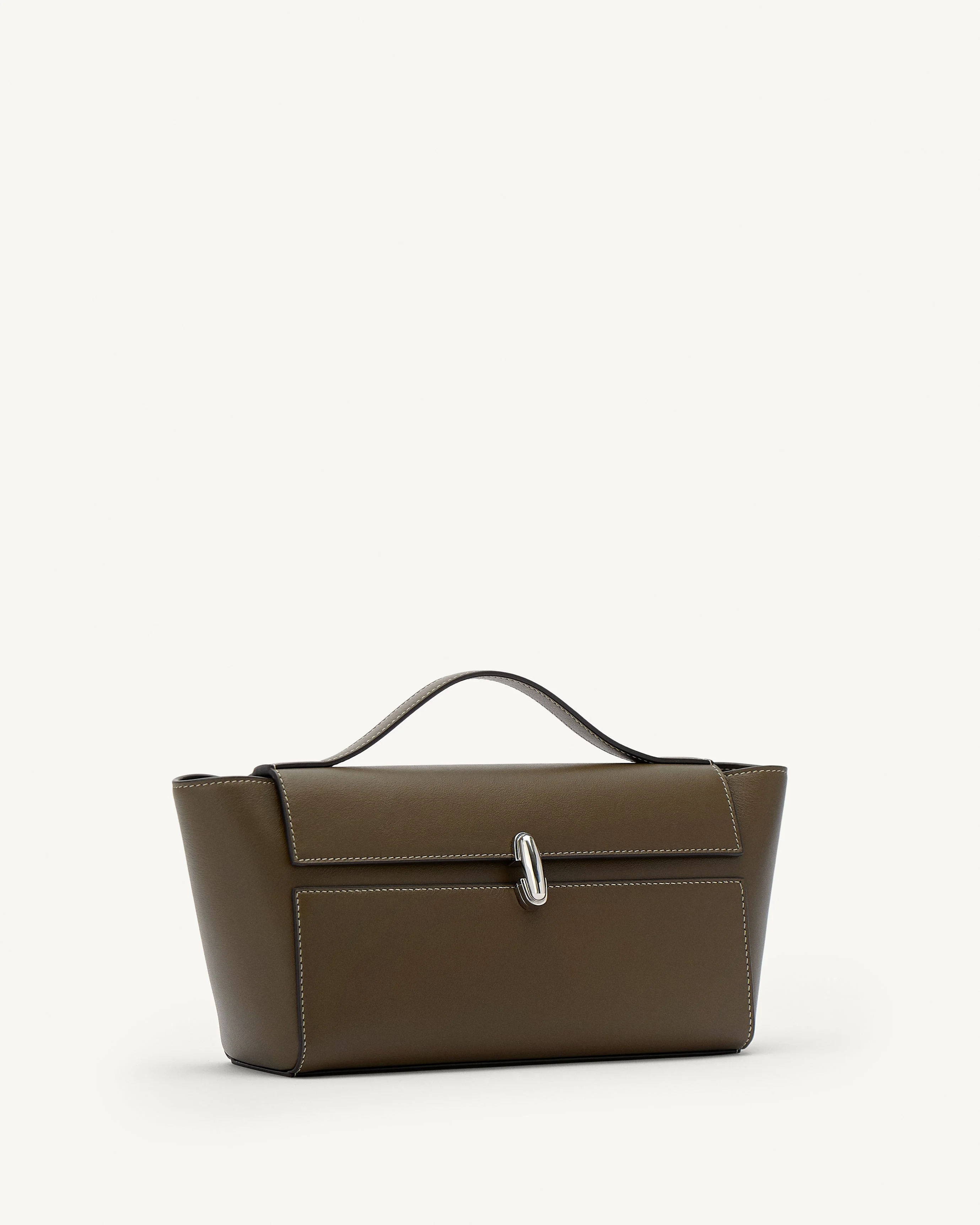 SAVETTE - Trapeze Pochette in Mink Leather - Image 2