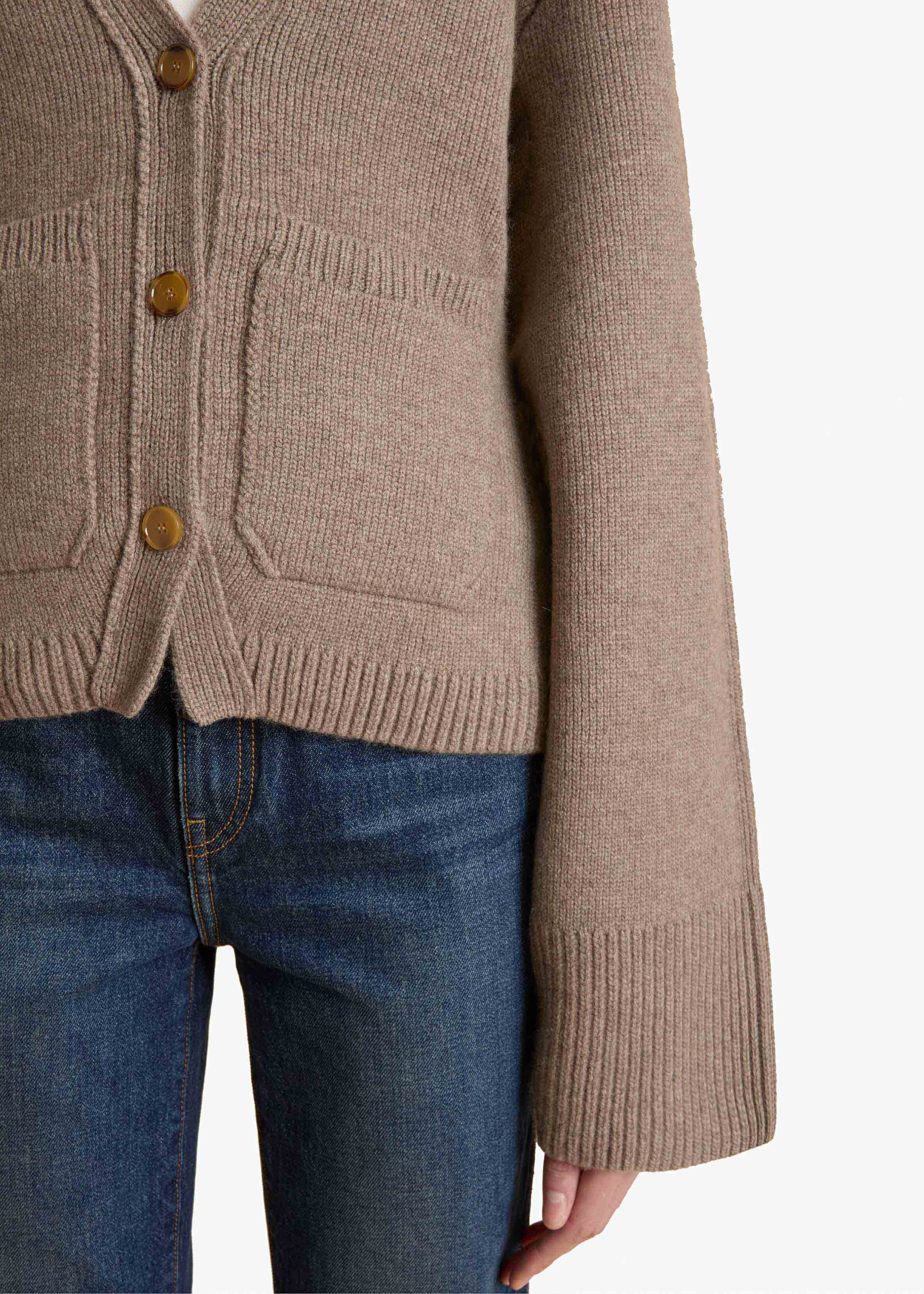 Khaite - Scarlet Cardigan in Barley - Image 13
