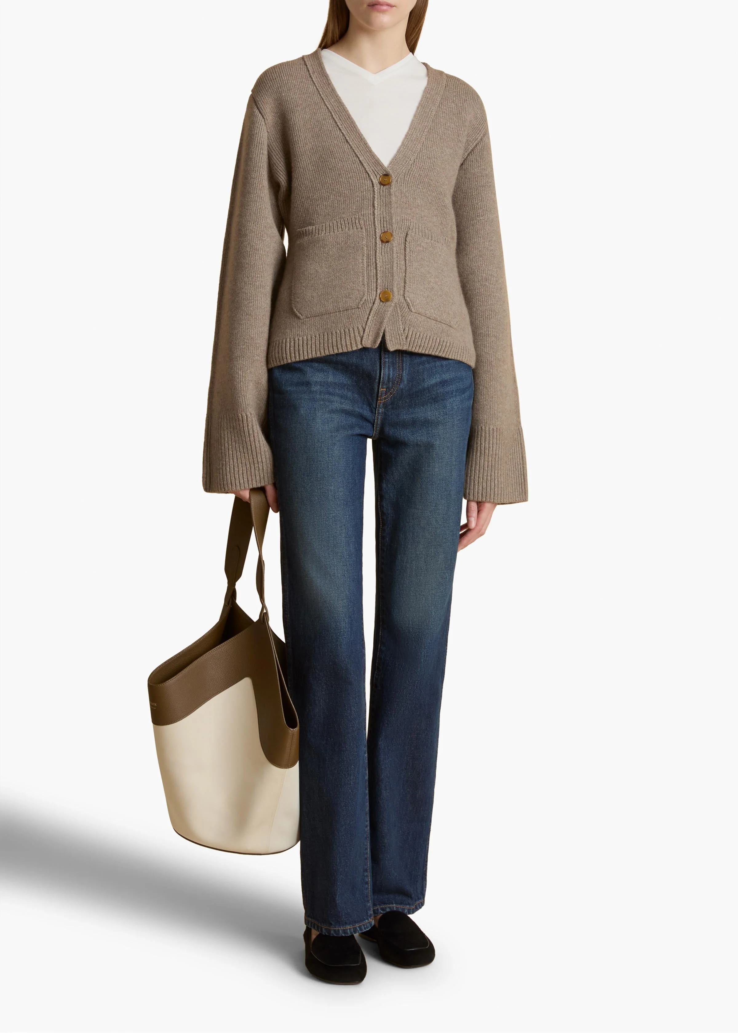 Khaite - Scarlet Cardigan in Barley - Image 9