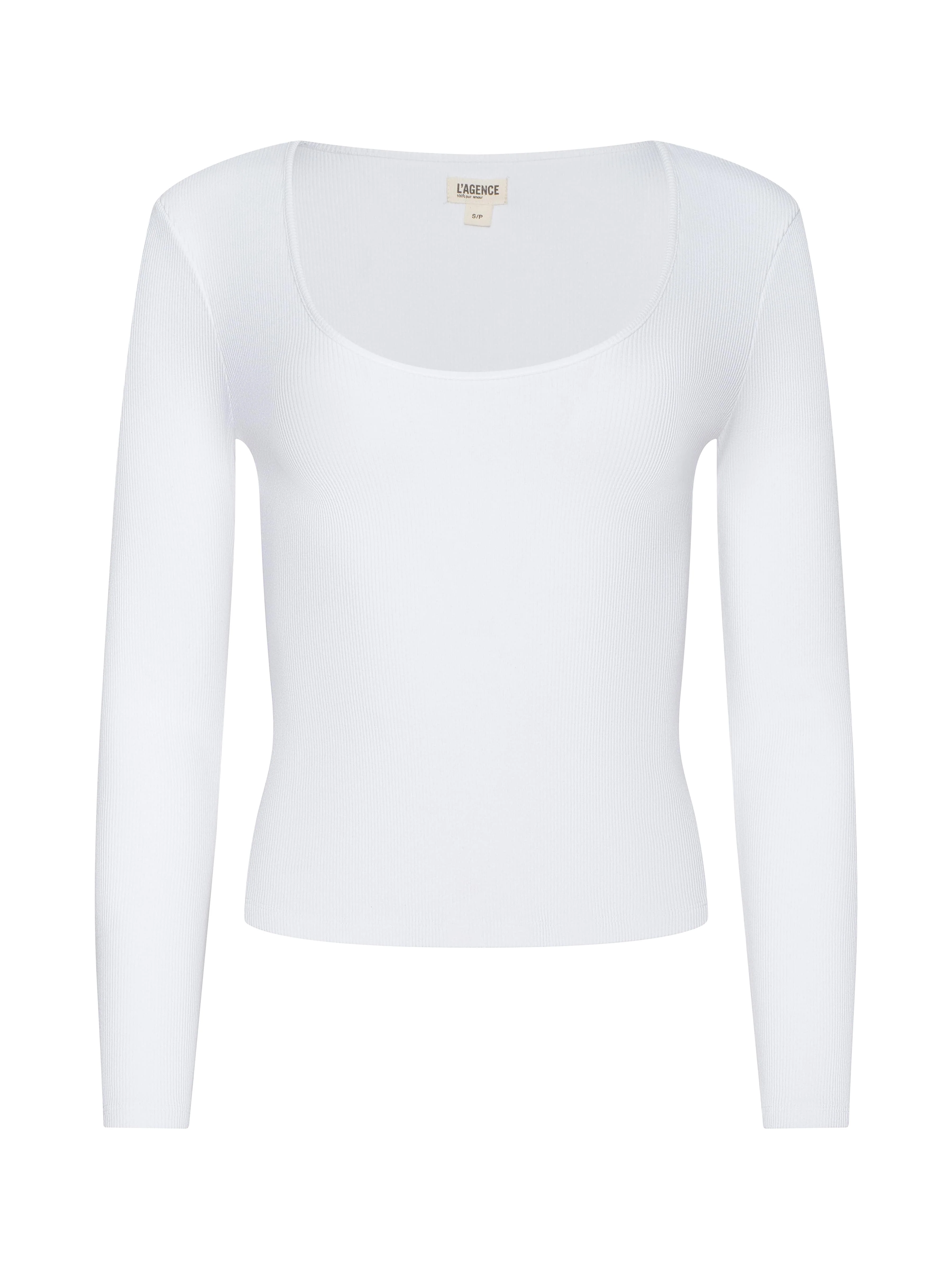 L'AGENCE - Scarlet Scoopneck Tee - Image 6
