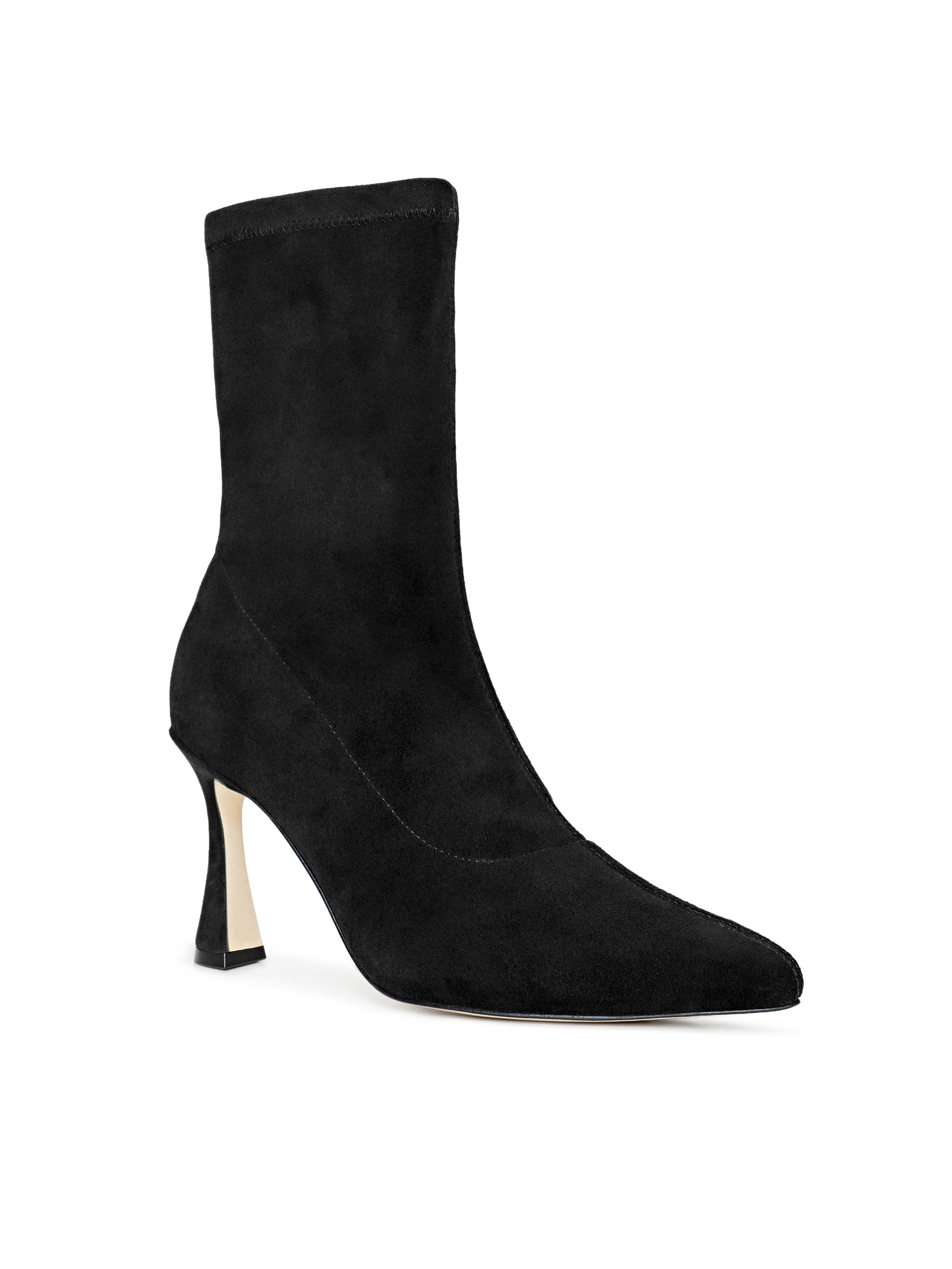 L'AGENCE - Severine Stretch - Suede Boot - Image 2