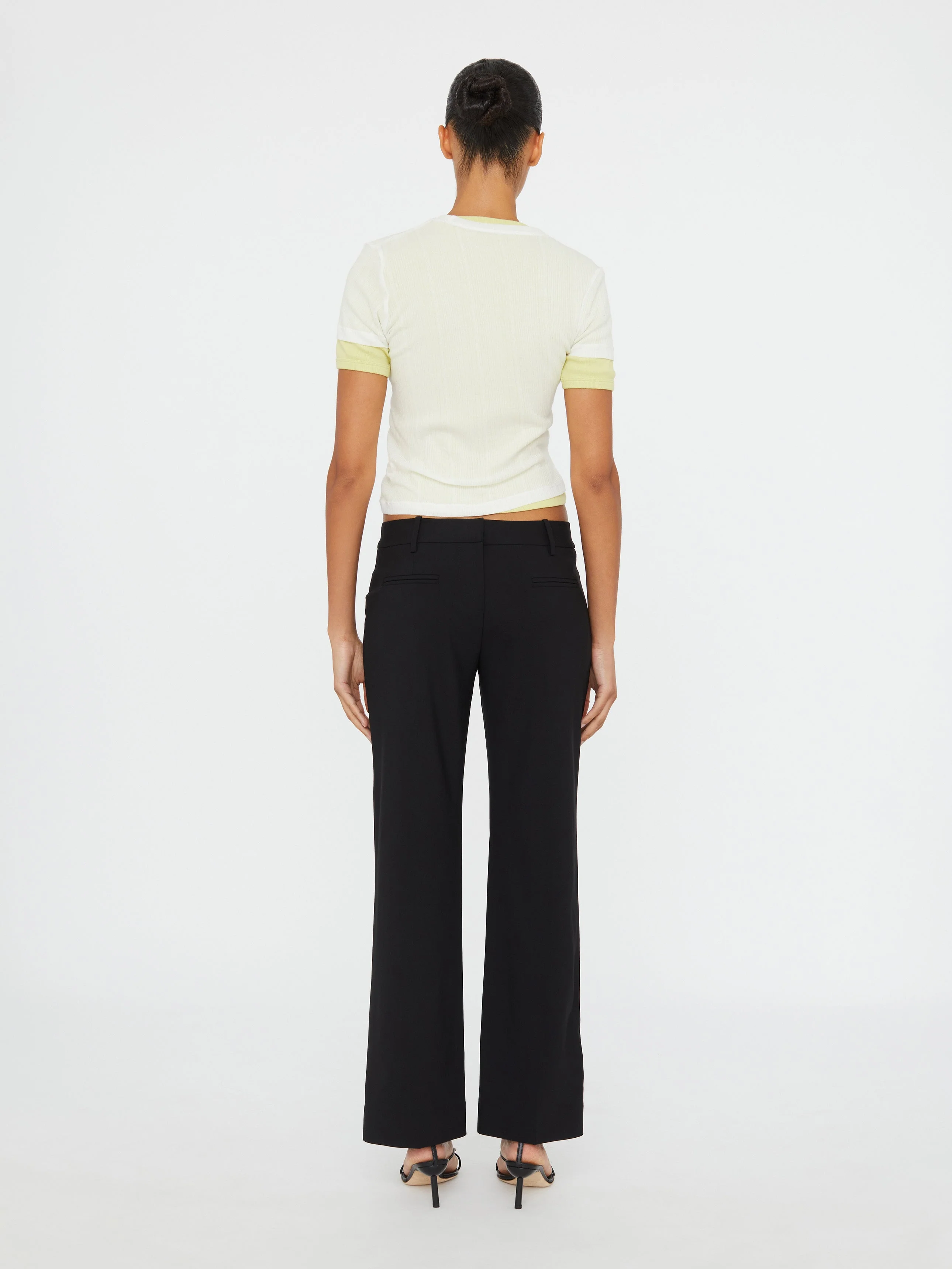 Christopher Esber - Sheer Ribbed Overlay Loophole Tee - Image 5
