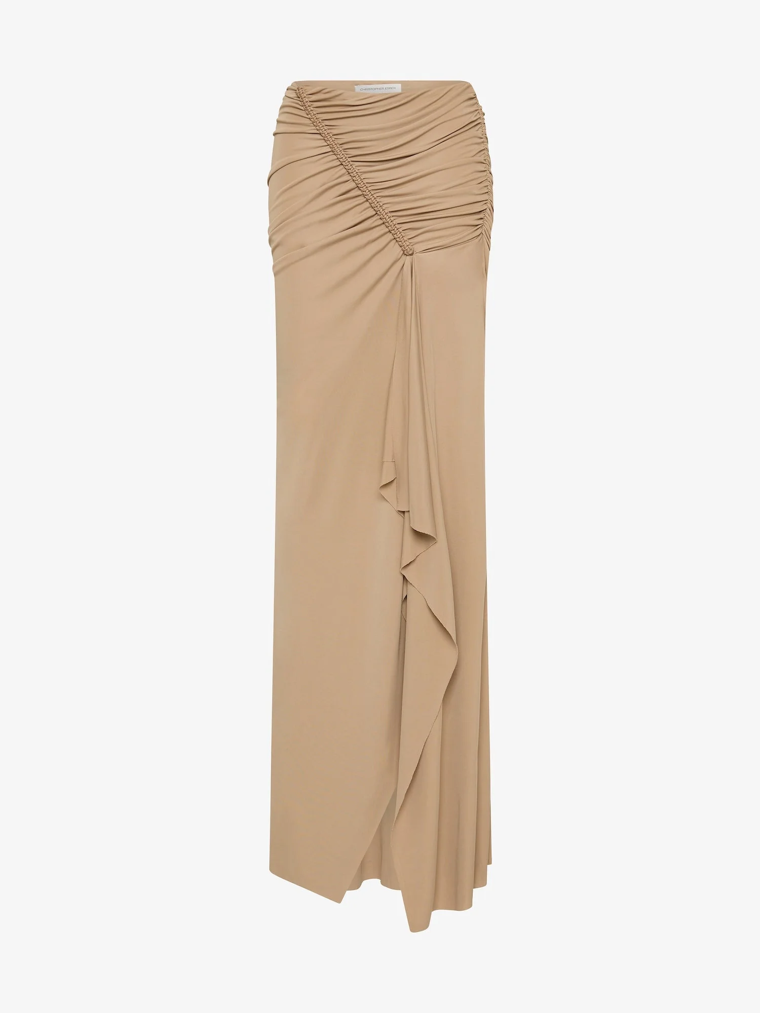 Christopher Esber - Shibari Jersey Ruche Skirt - Image 7