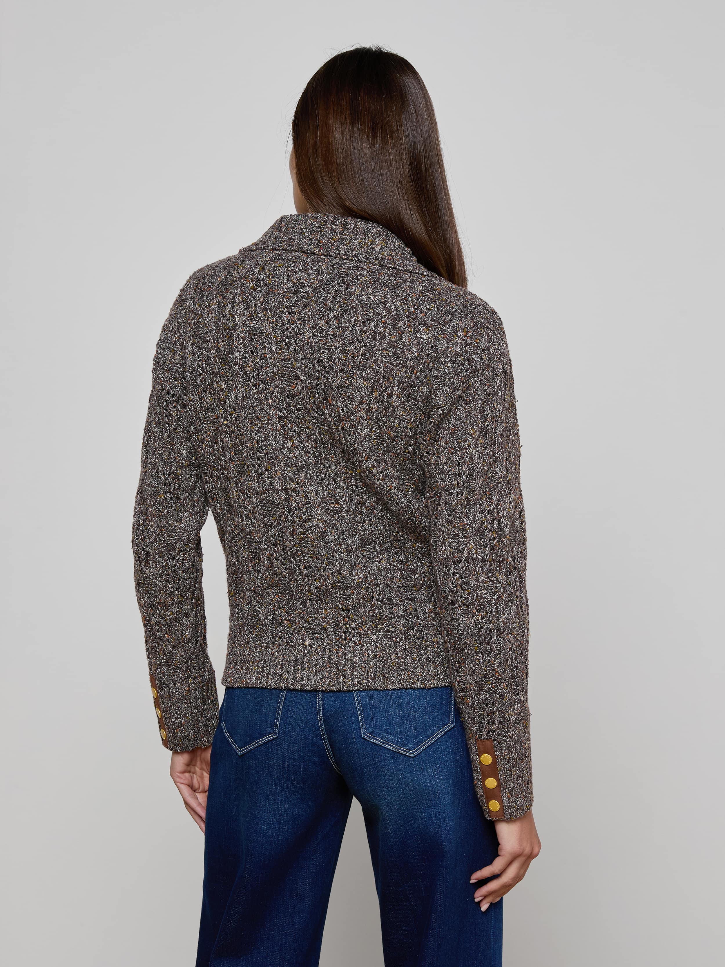 L'AGENCE - Shiloh Cable Knit Cardigan - Image 10