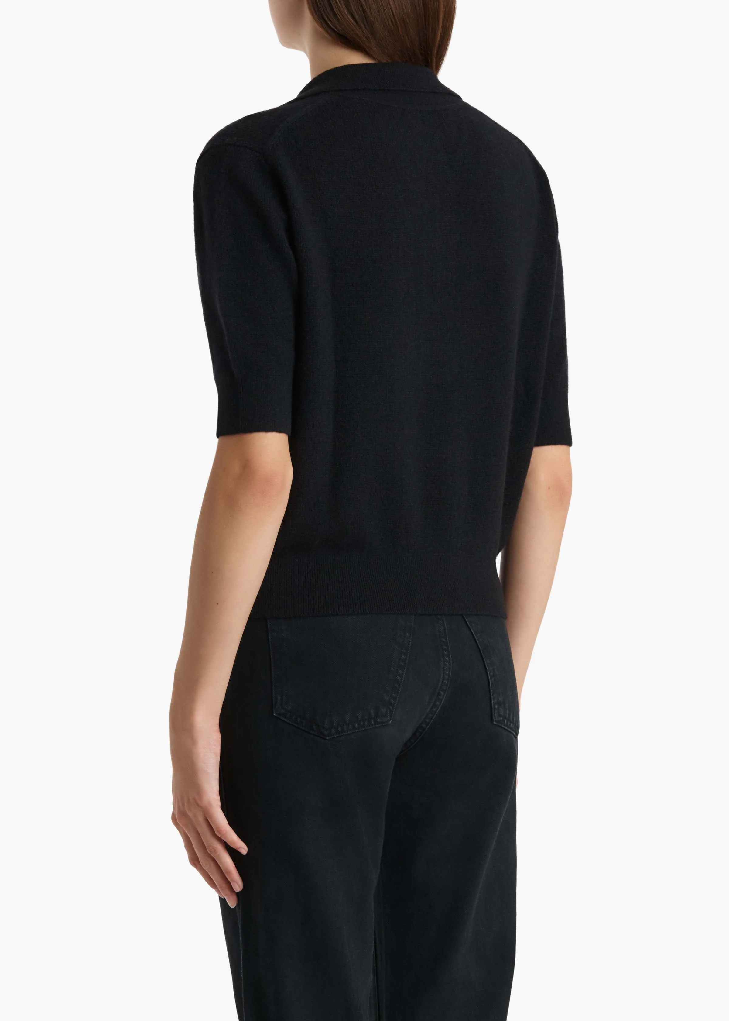 Khaite - Shrunken Jo Sweater in Black - Image 11