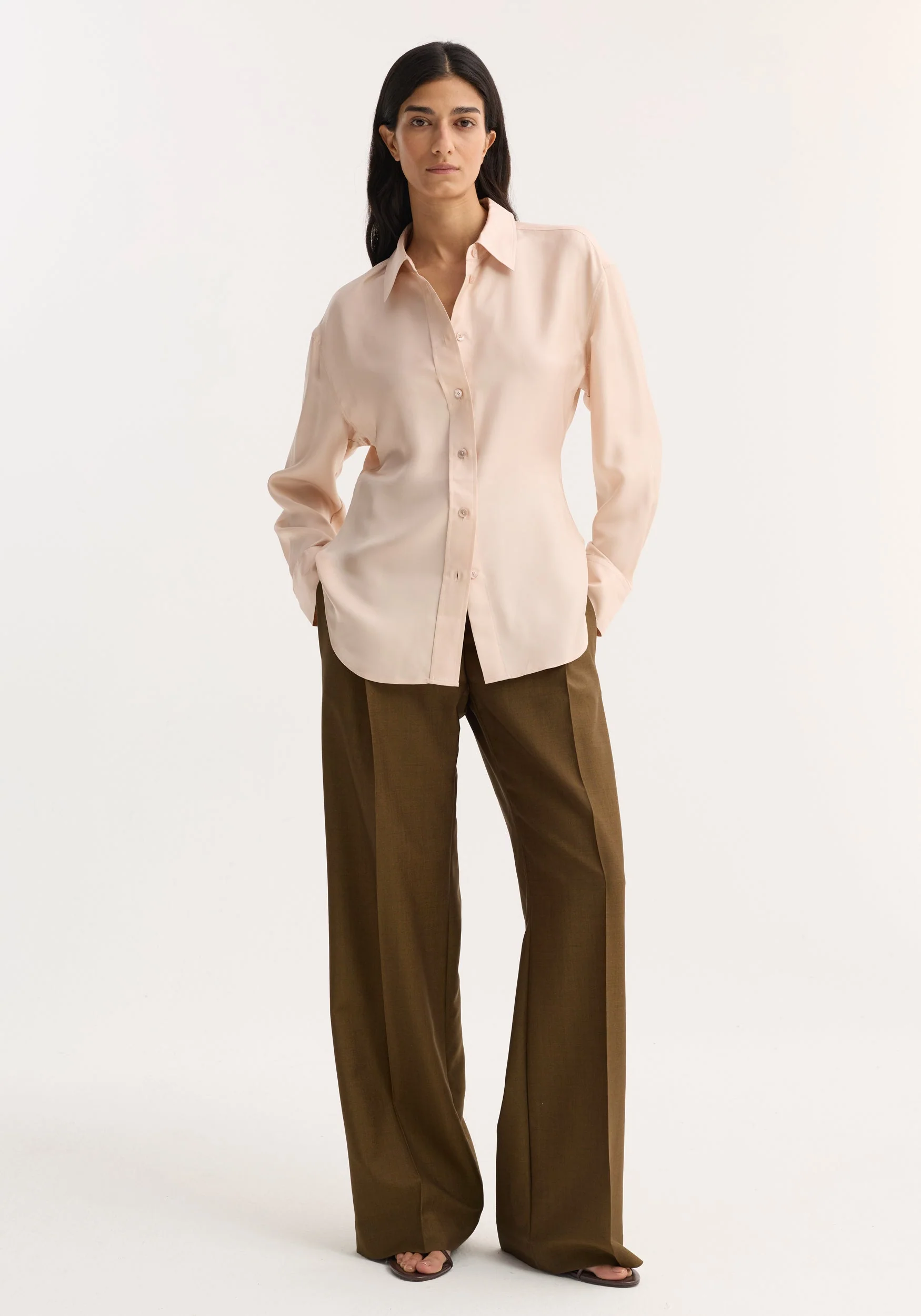 ROHE - Silk shaped shirt | rose - Image 3
