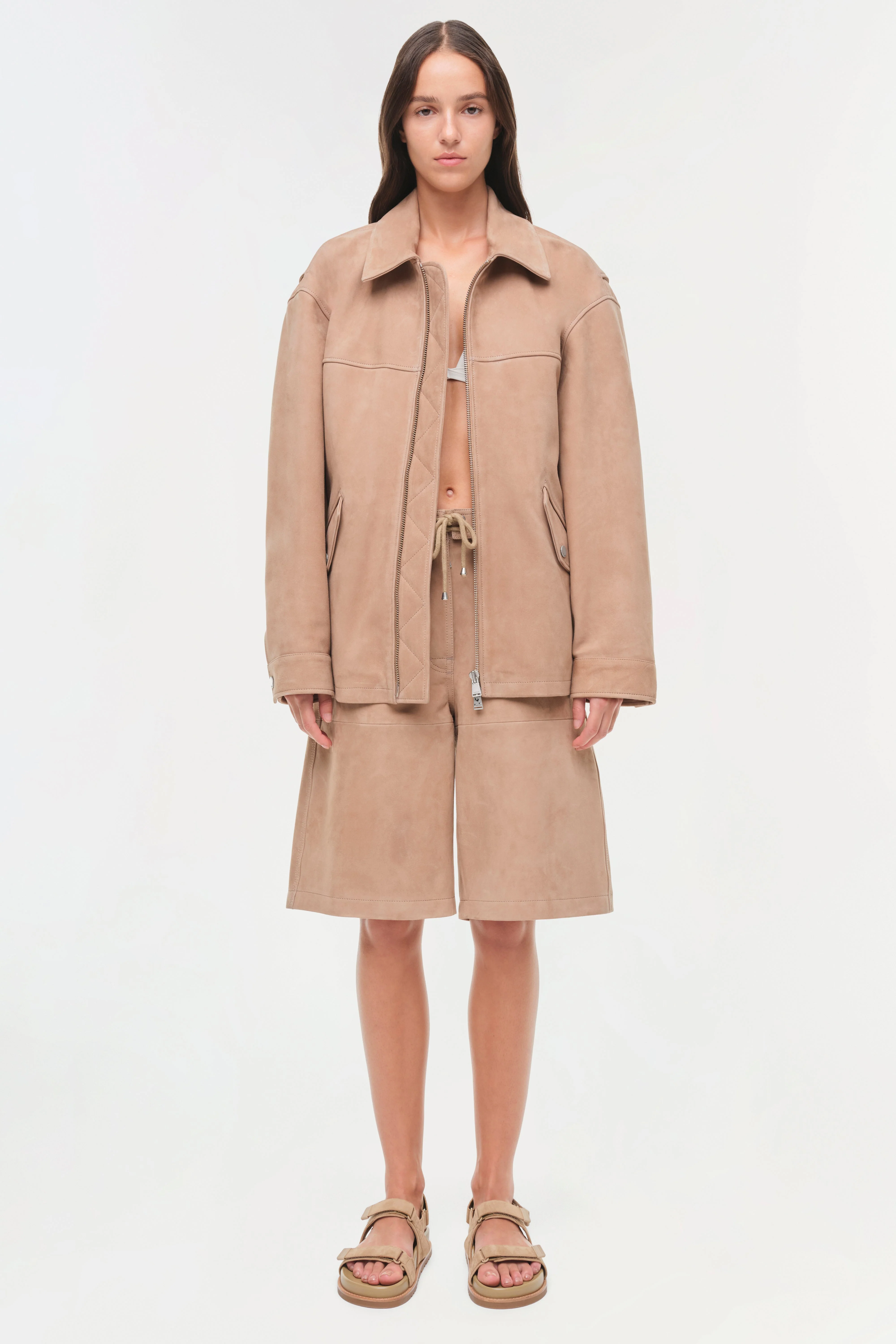 Simkhai - Aslan Long Suede Jacket - Image 7