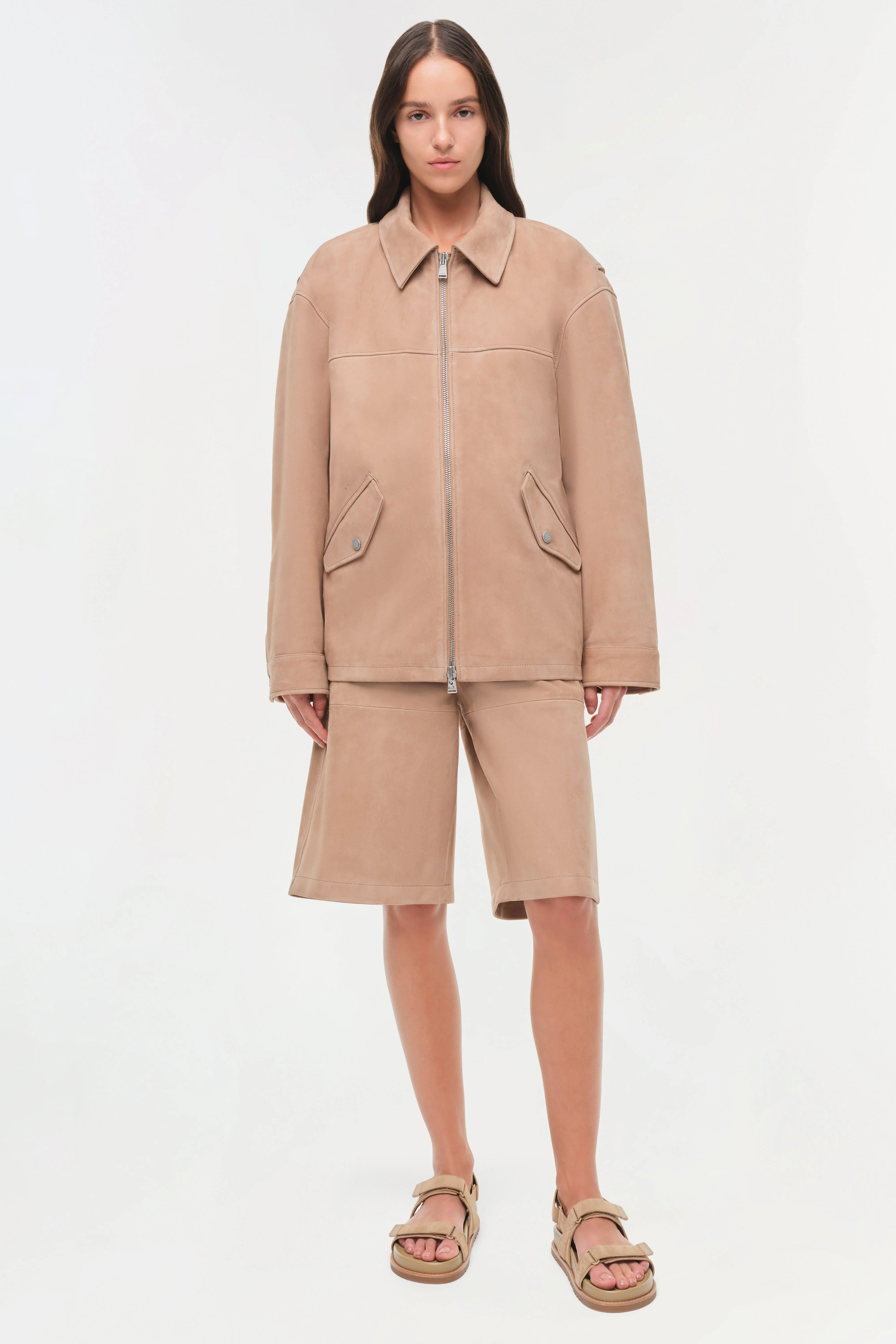 Simkhai - Aslan Long Suede Jacket - Image 8