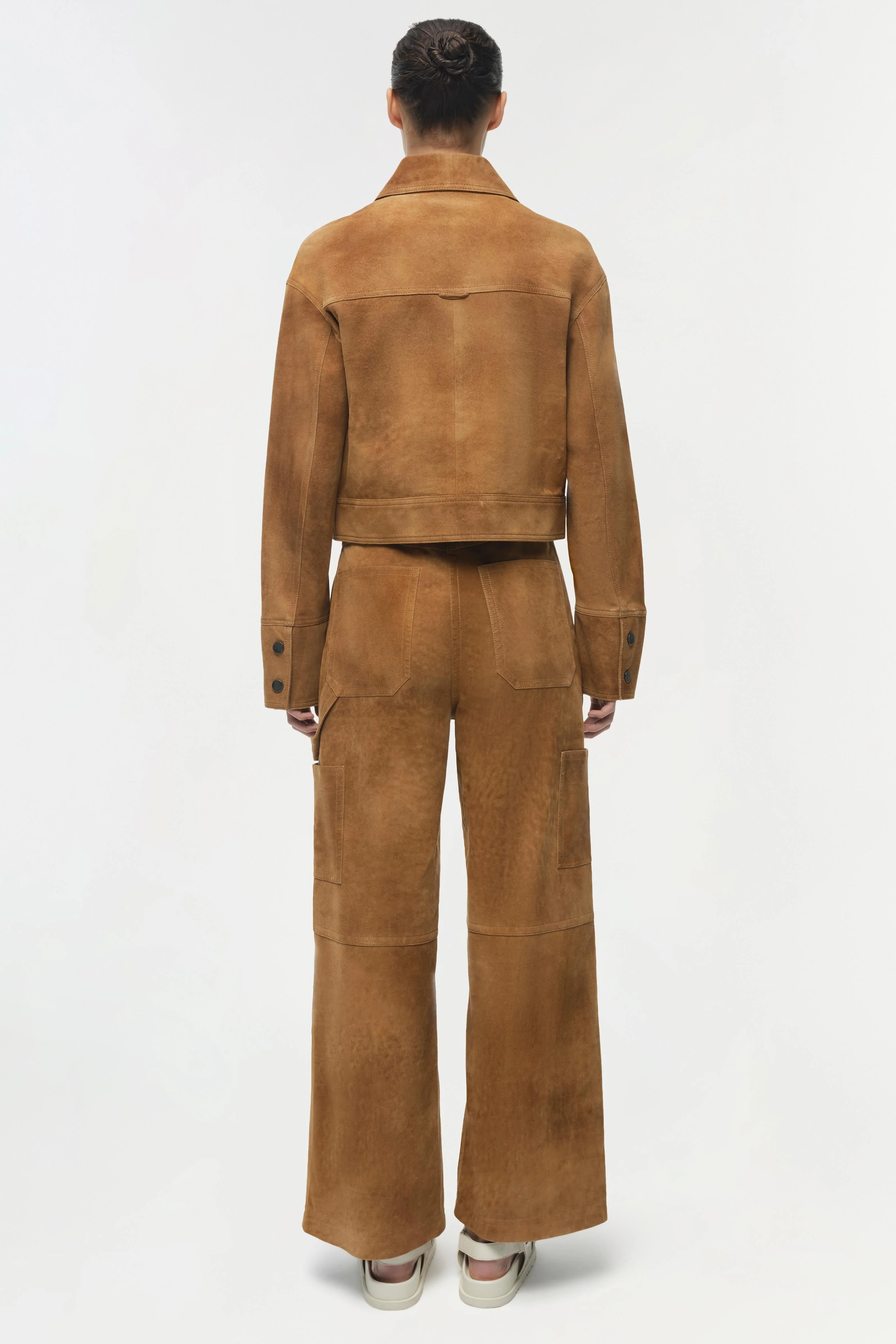 Simkhai - Bates Suede Straight Leg Pant - Image 5