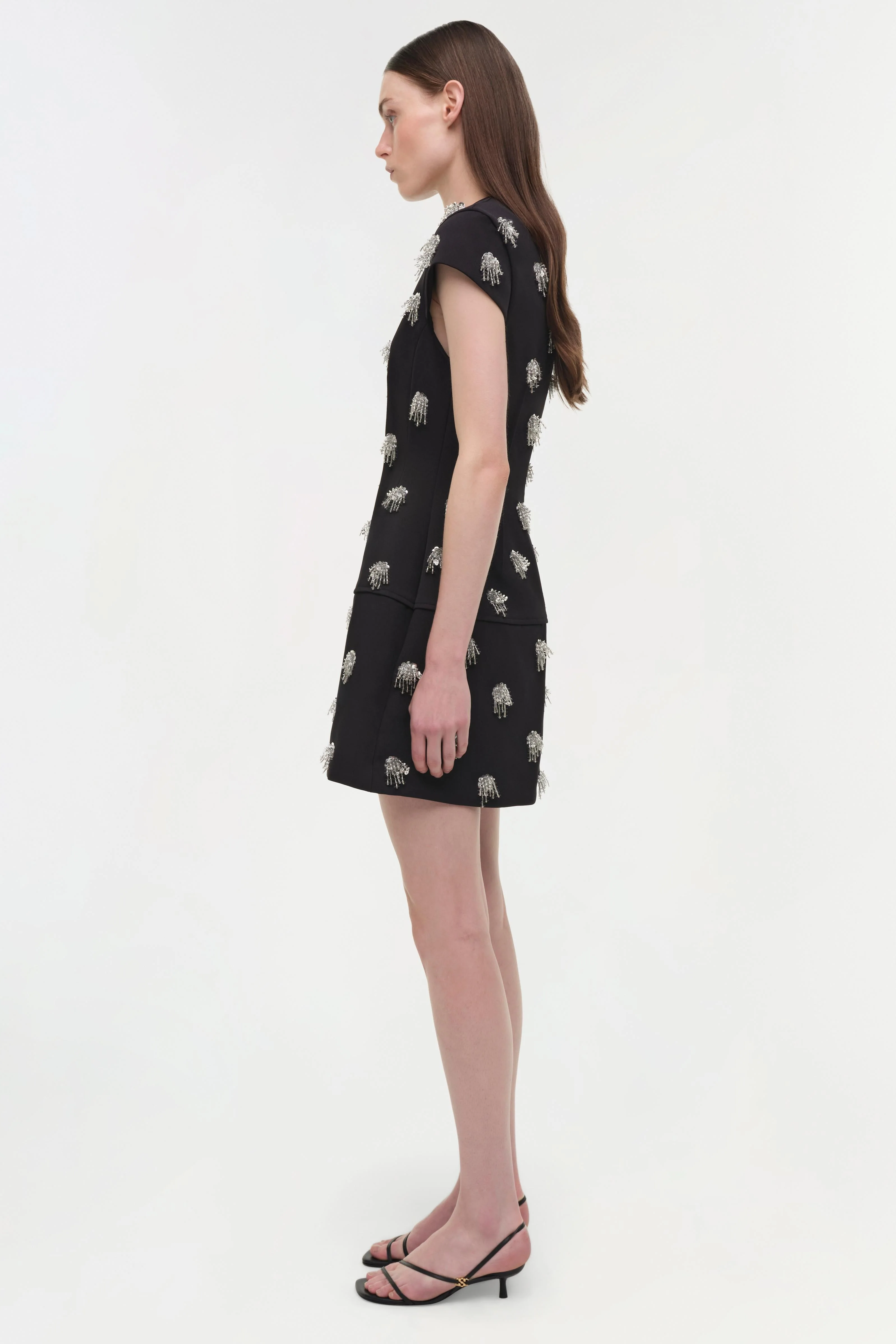 Simkhai - Bethanie Twill Embellished Mini Dress - Image 5