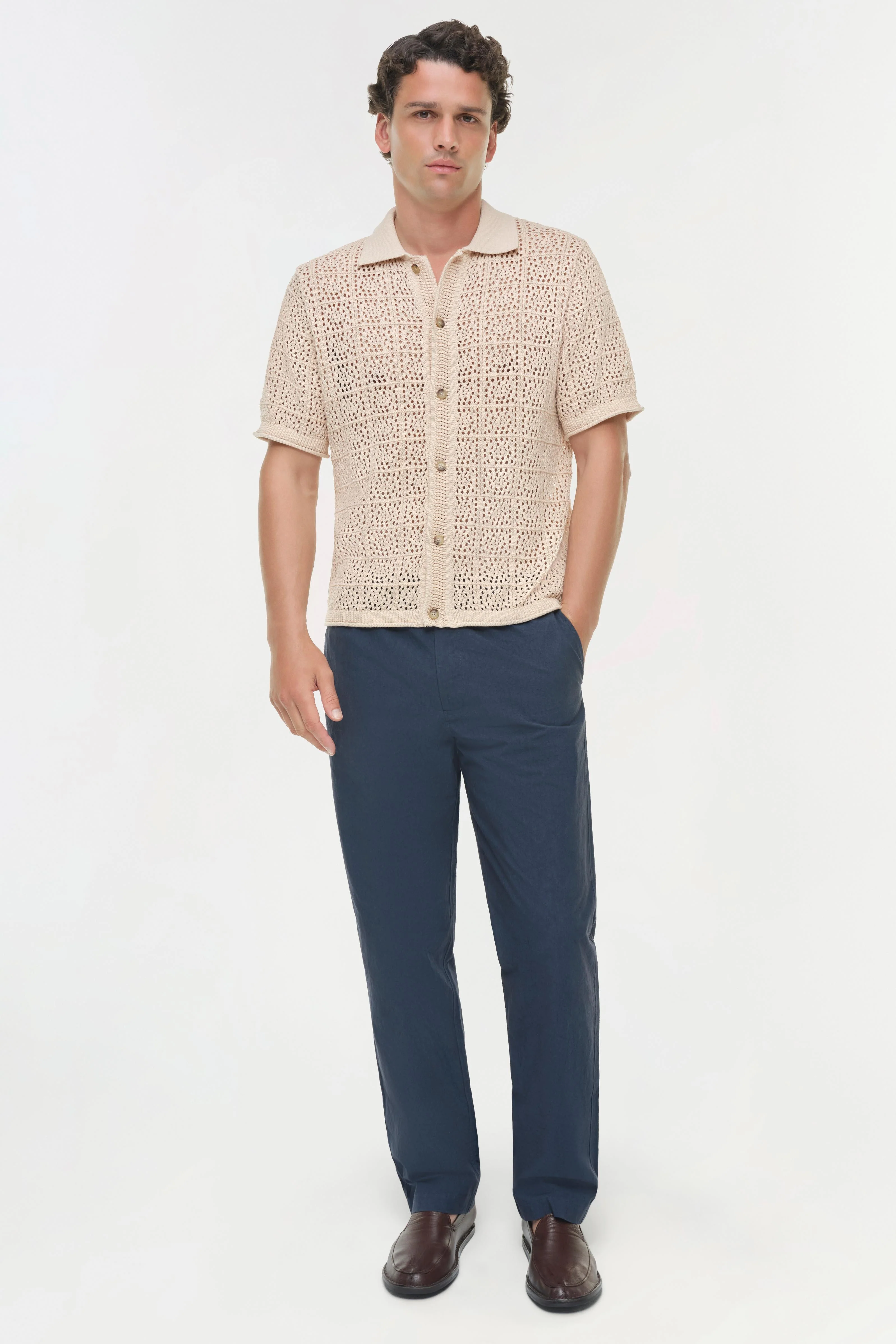 Simkhai - Billy Open Knit Shirt - Image 2