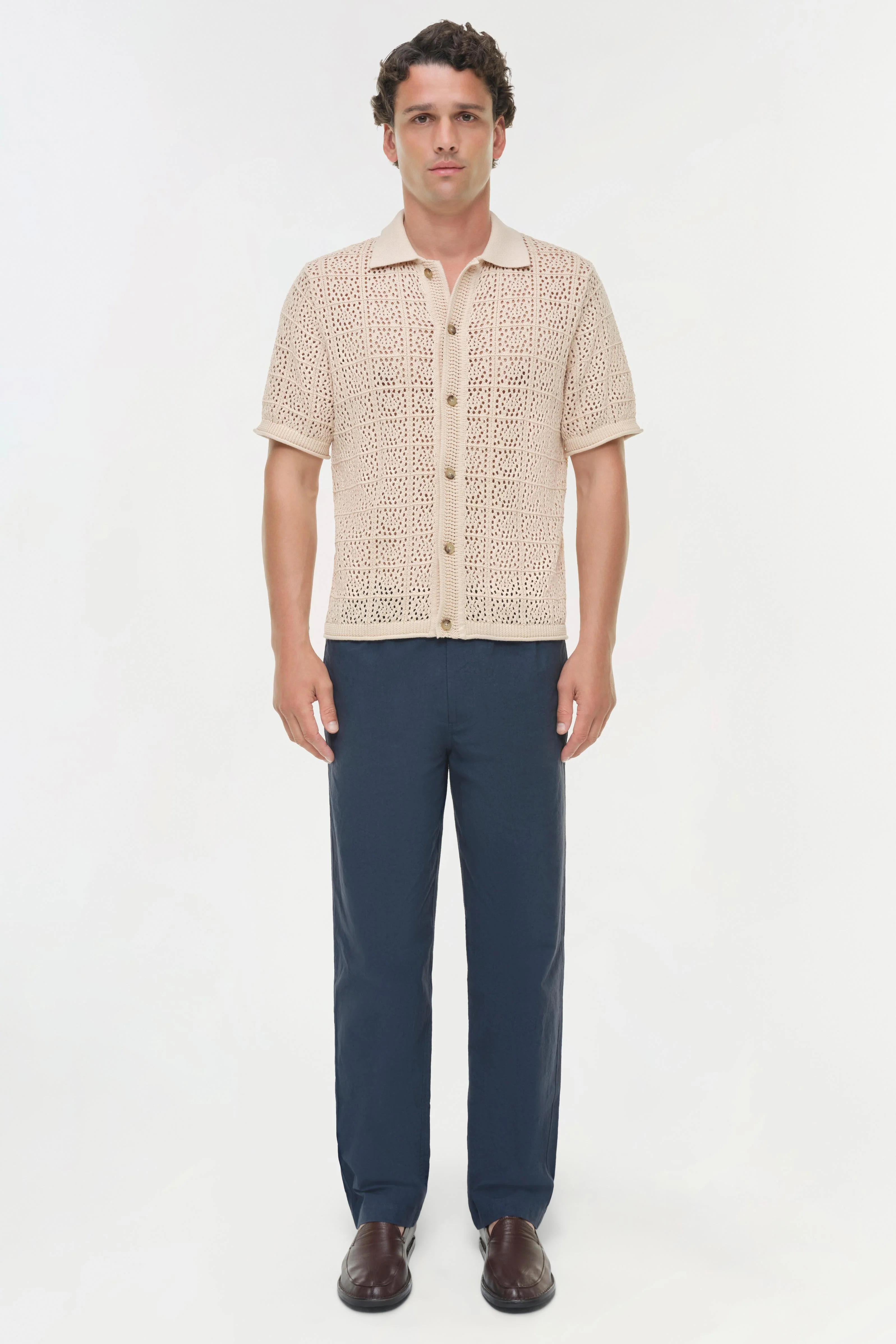 Simkhai - Billy Open Knit Shirt - Image 6