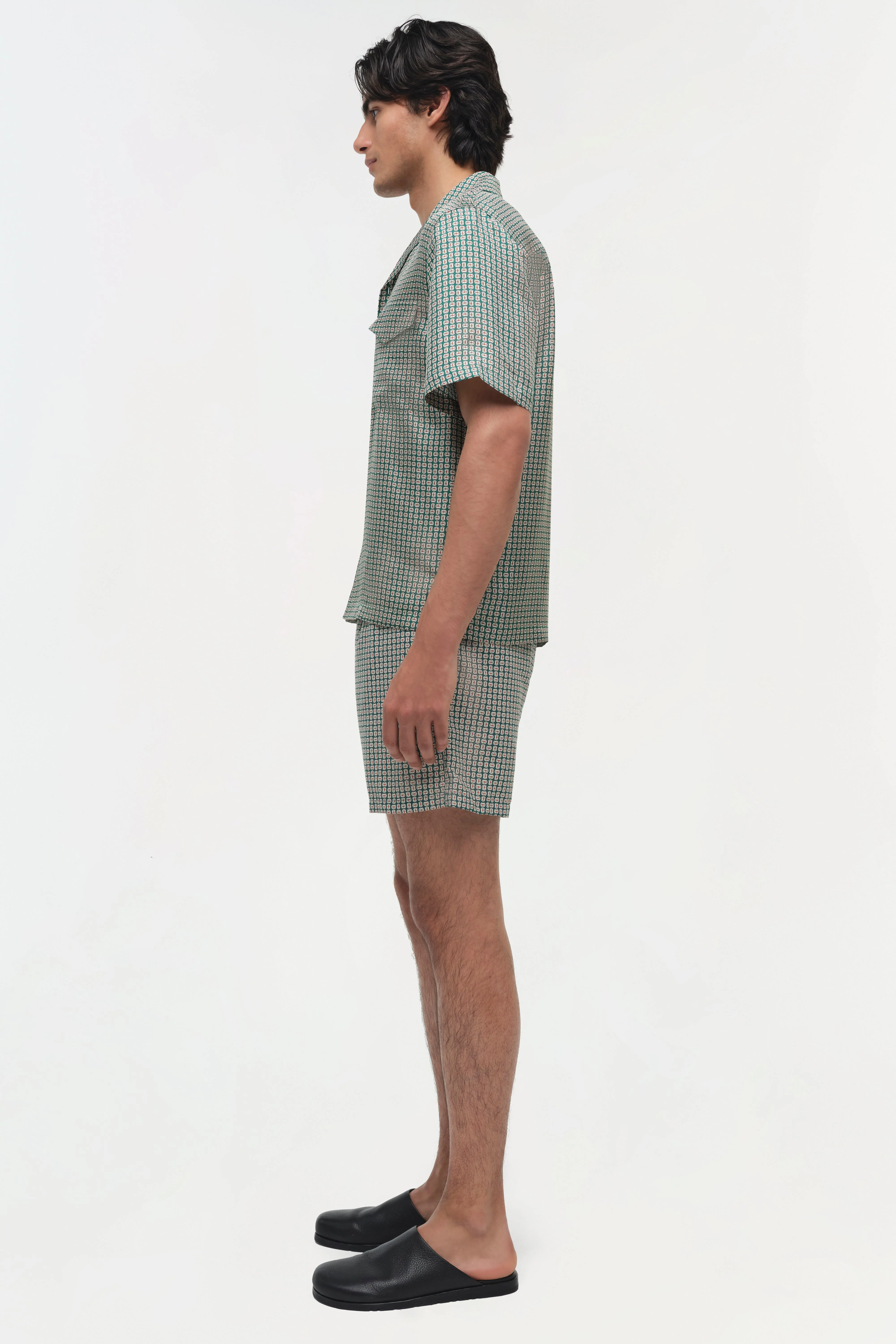 Simkhai - Clarke Silk Foulard Camp Shirt - Image 4