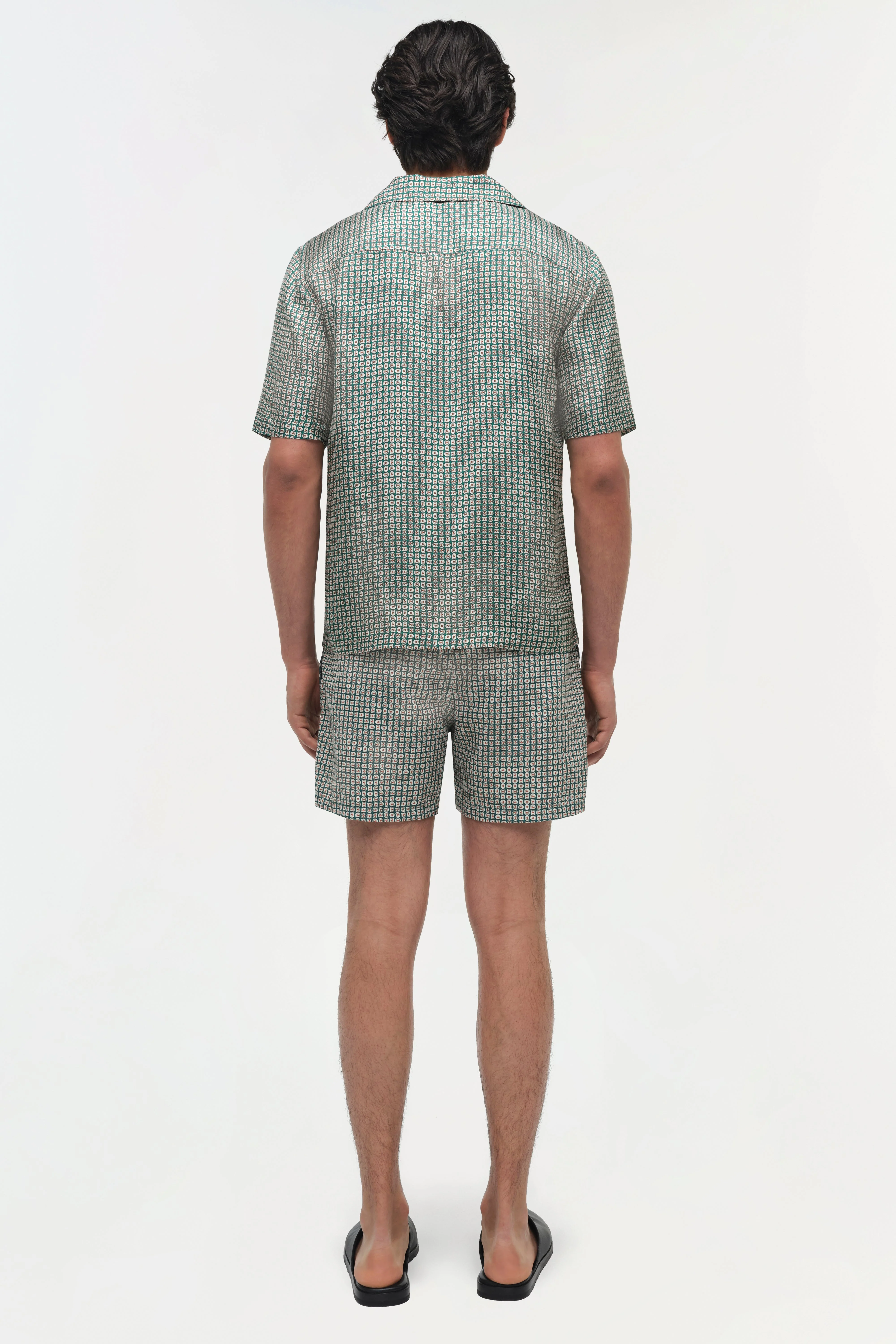 Simkhai - Clarke Silk Foulard Camp Shirt - Image 5