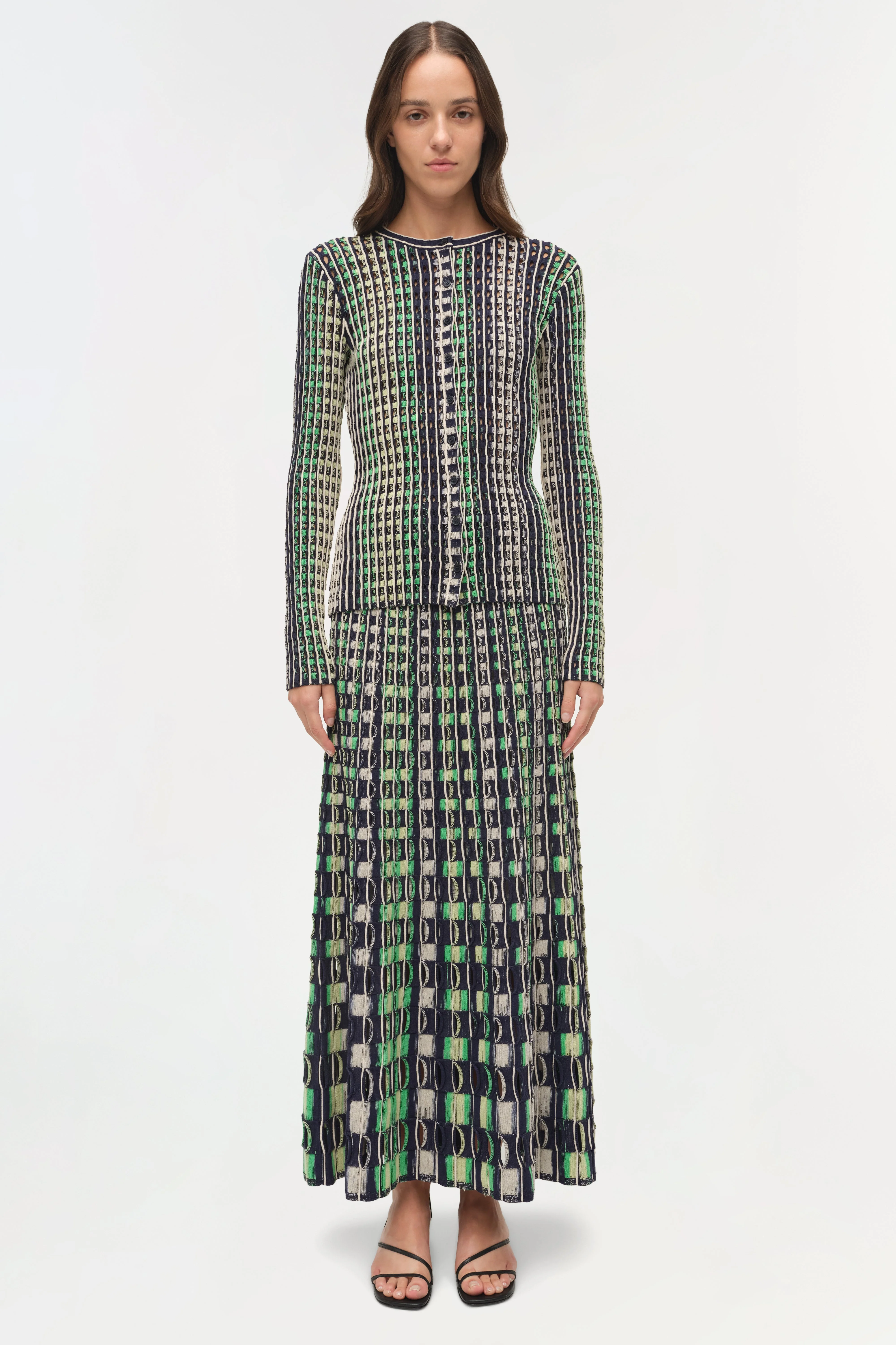 Simkhai - Drue Eyelet Knit Midi Skirt - Image 7