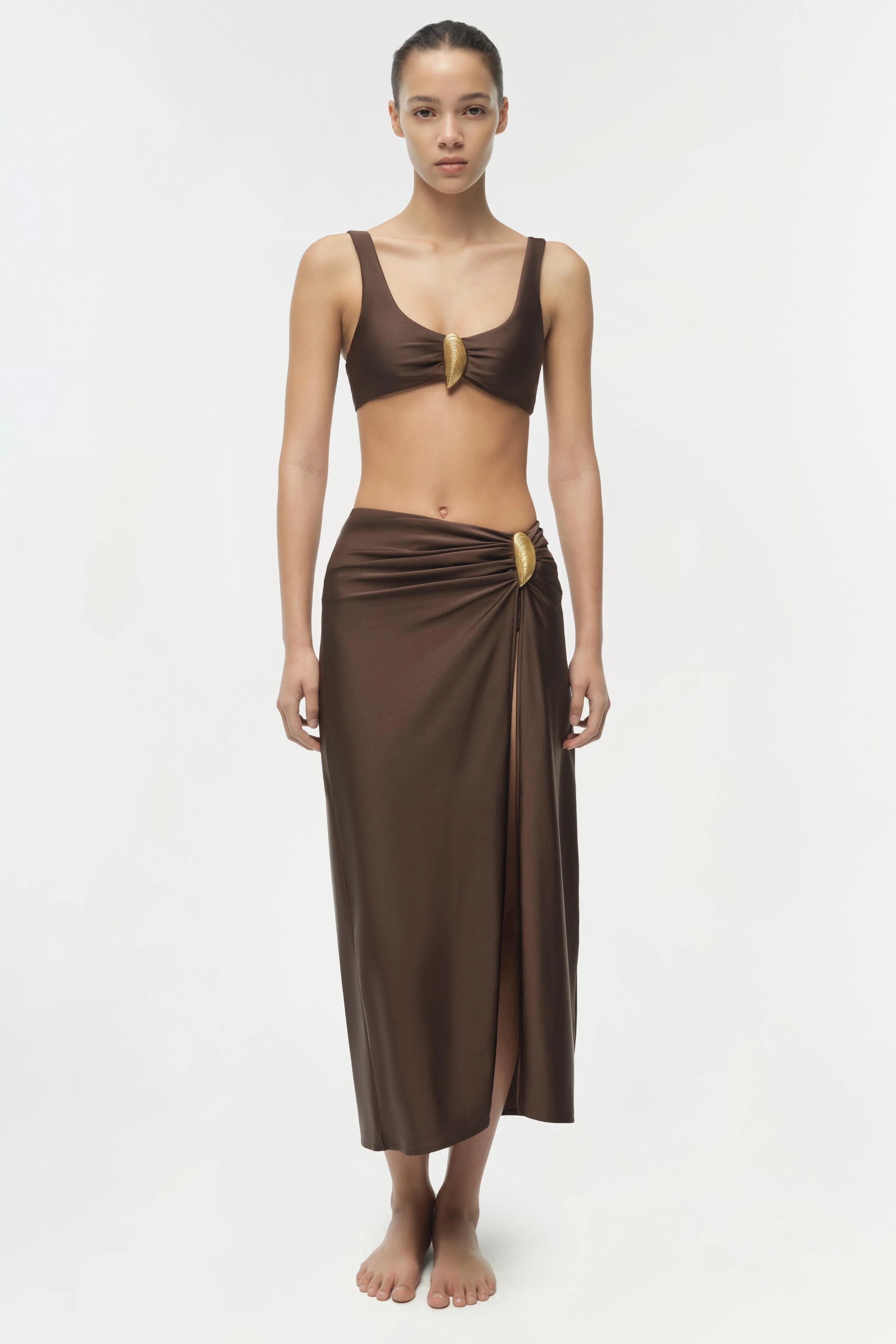 Simkhai - Eiana Shell Midi Skirt - Image 3