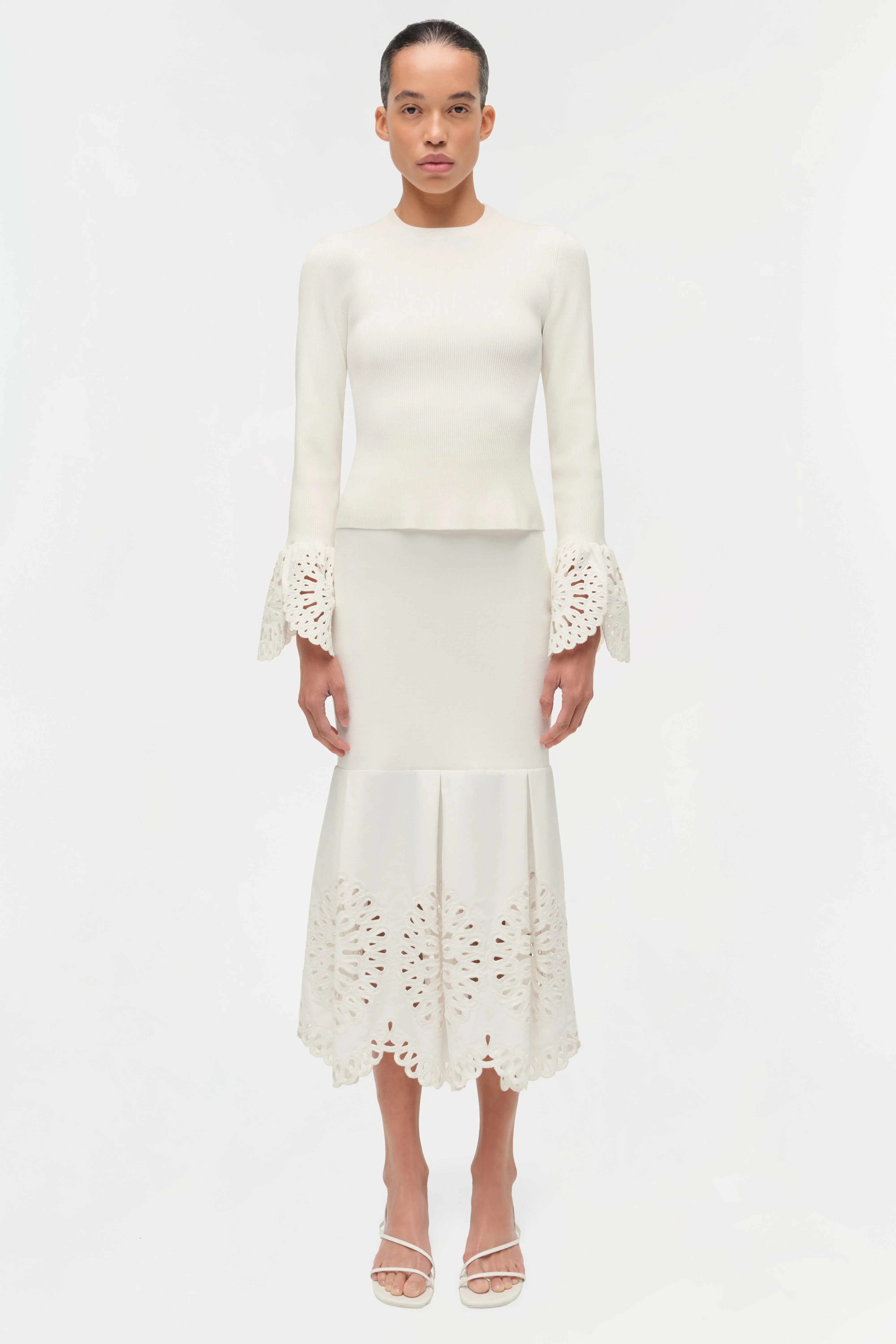 Simkhai - Elyse Embroidered Knit Top - Image 2