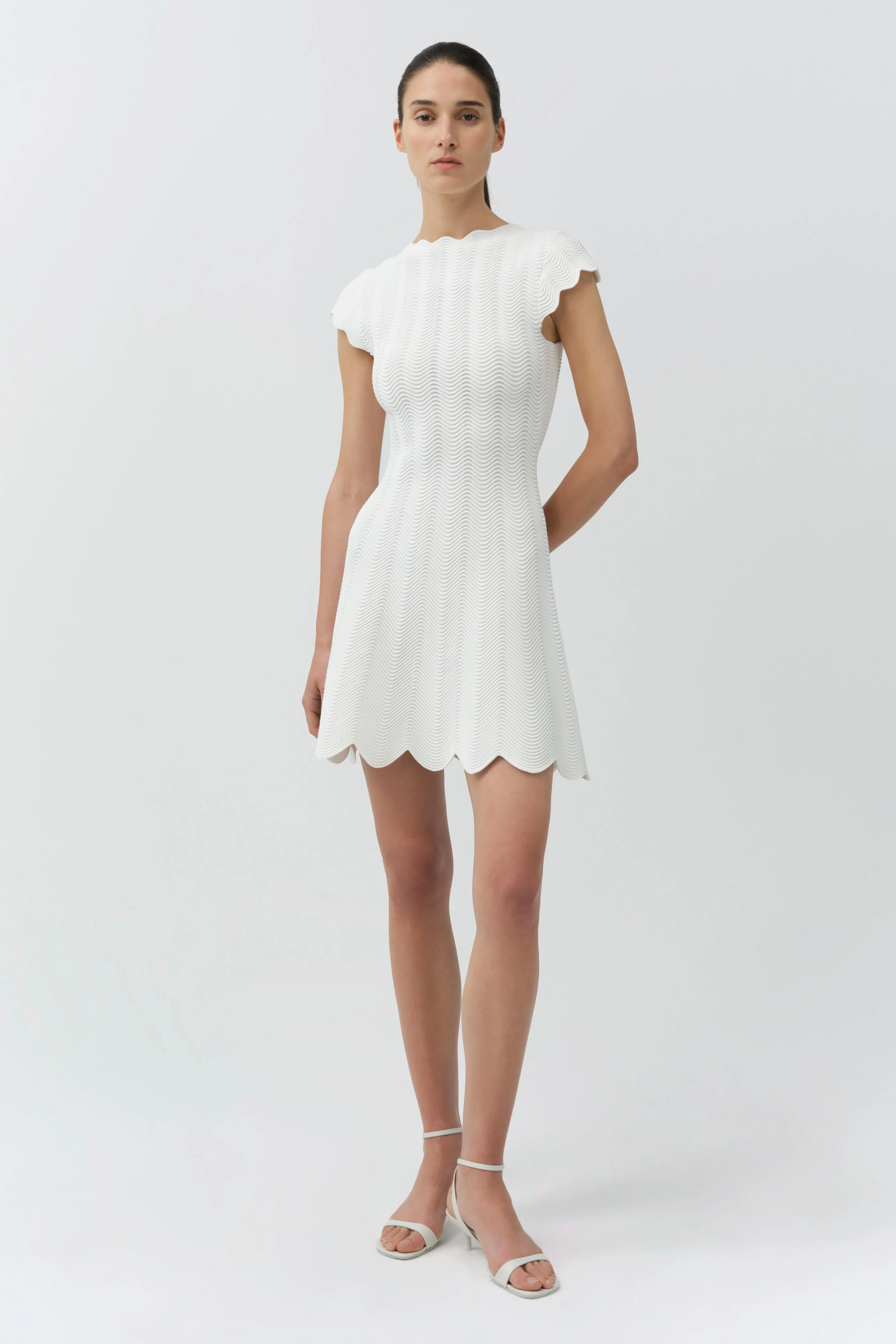 Simkhai - Evalynn Wavy Knit Mini Dress - Image 2